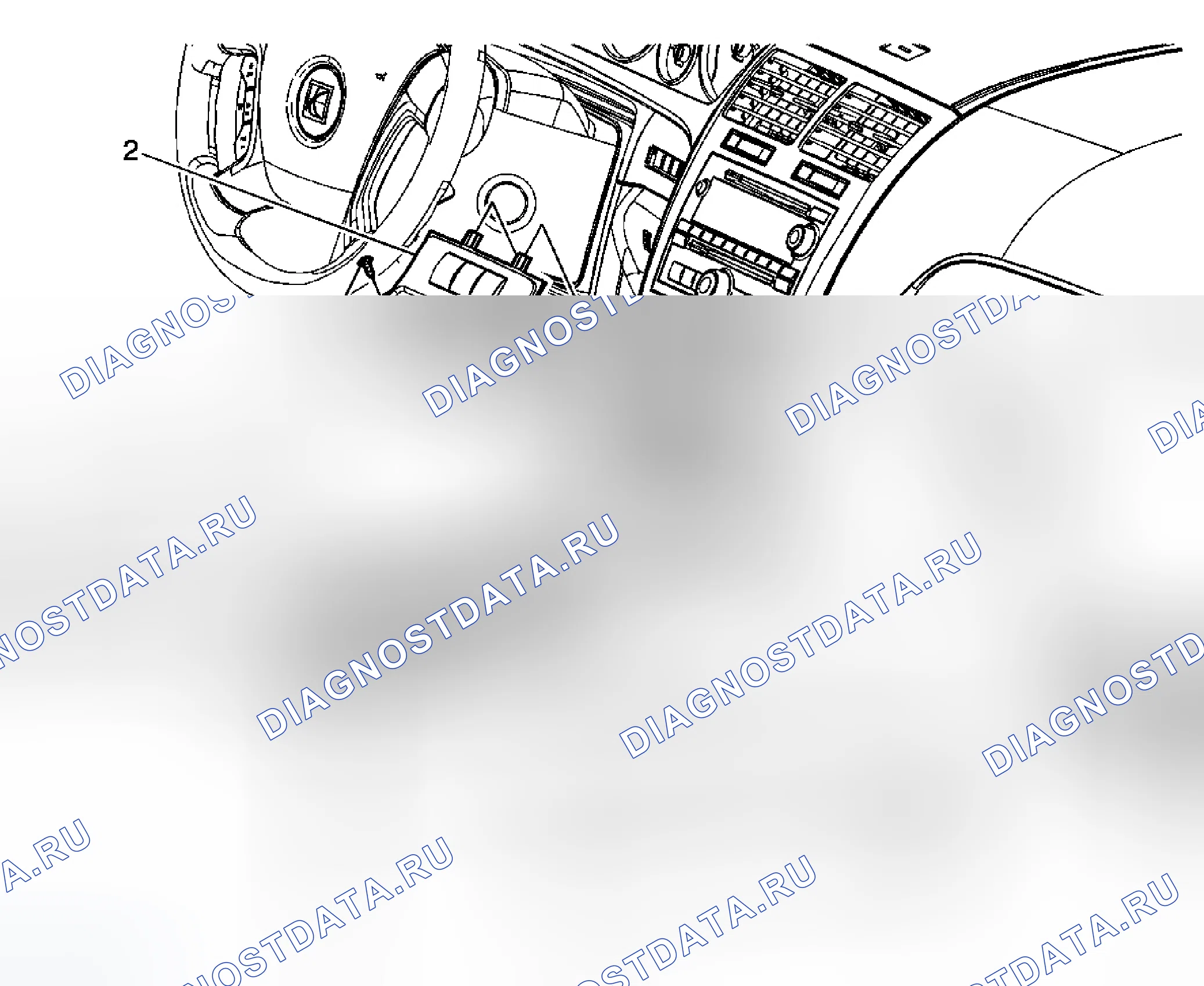 Рис. 183: Замена корпуса аксессуаров передней напольной консоли (OUTLOOK). Chevrolet Traverse I