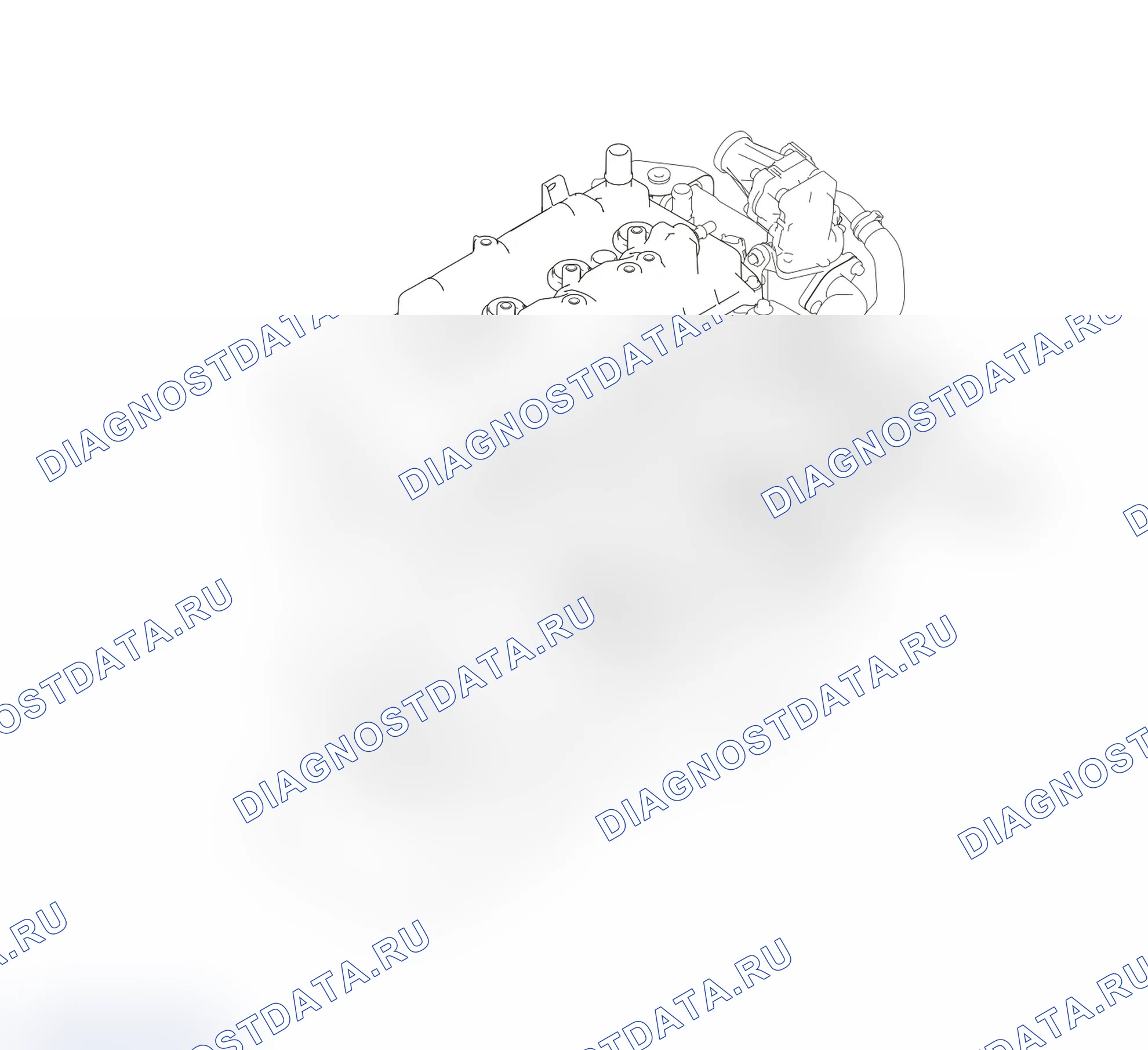 Схема расположения датчика температуры за EGR — Haval Chitu. Haval Chitu I