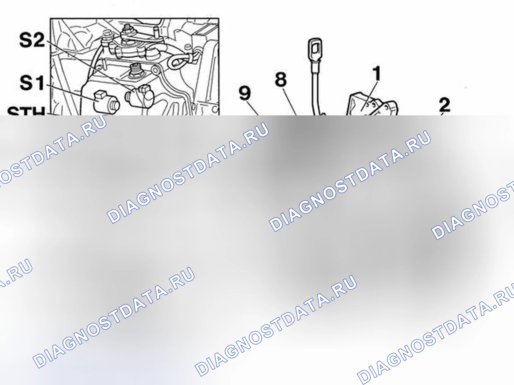 Рис. 1158: Компоненты. Volvo C70 I