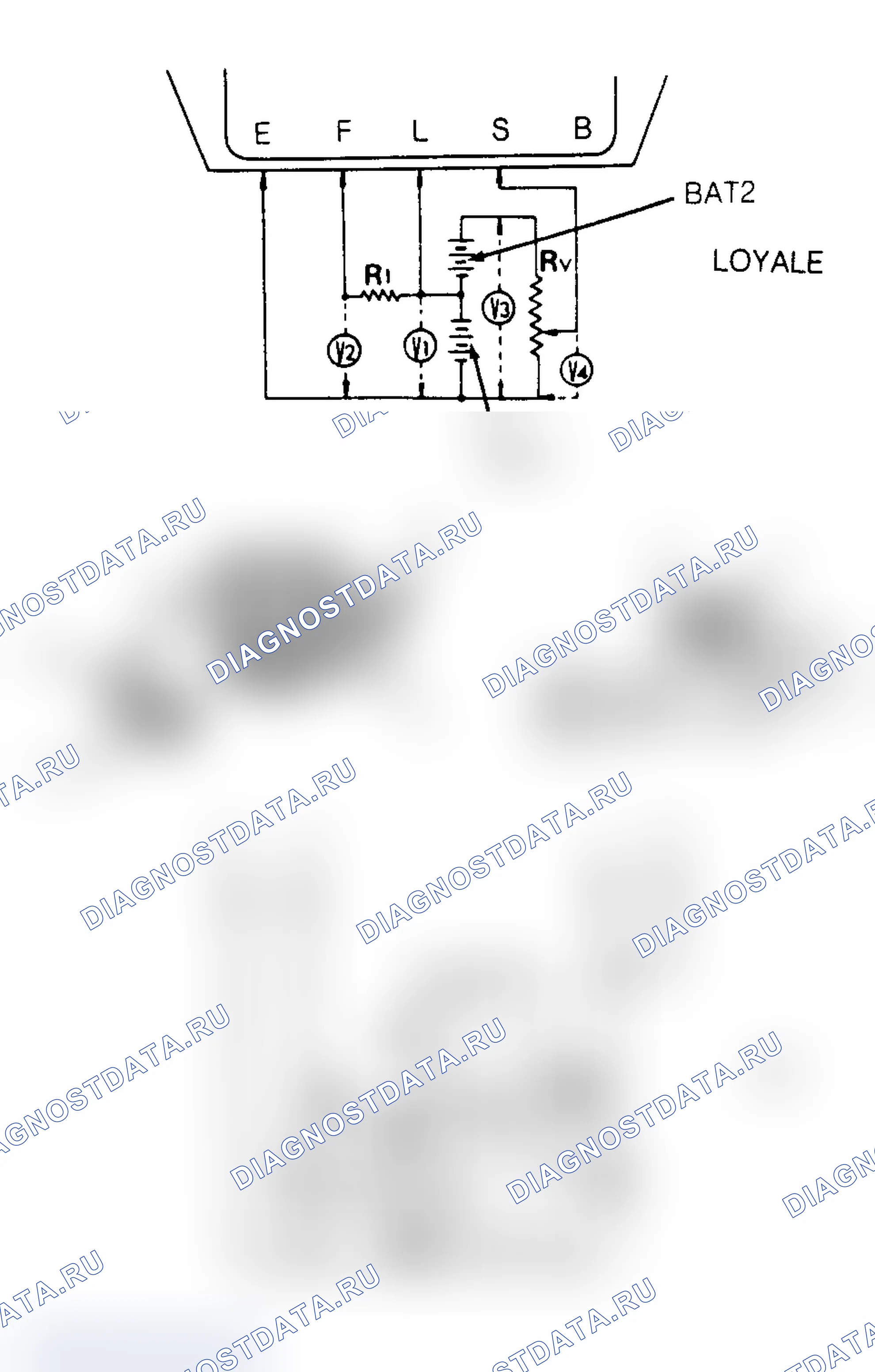 Рис. 8: РЕГУЛЯТОР НАПРЯЖЕНИЯ ИС (LOYALE&XT). Subaru Legacy BC/BJ/BF