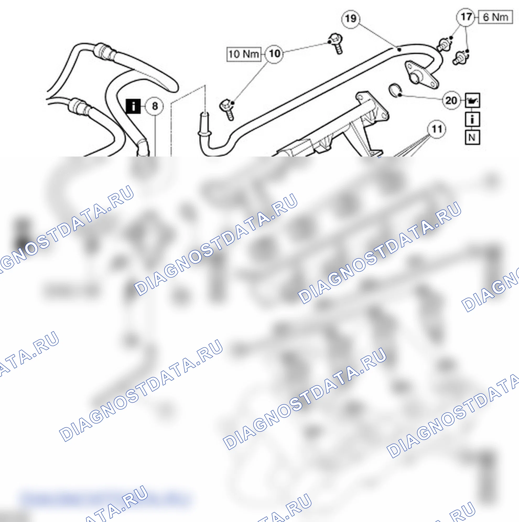Как снять и установить топливный коллектор. Ford Transit Connect I рестайлинг