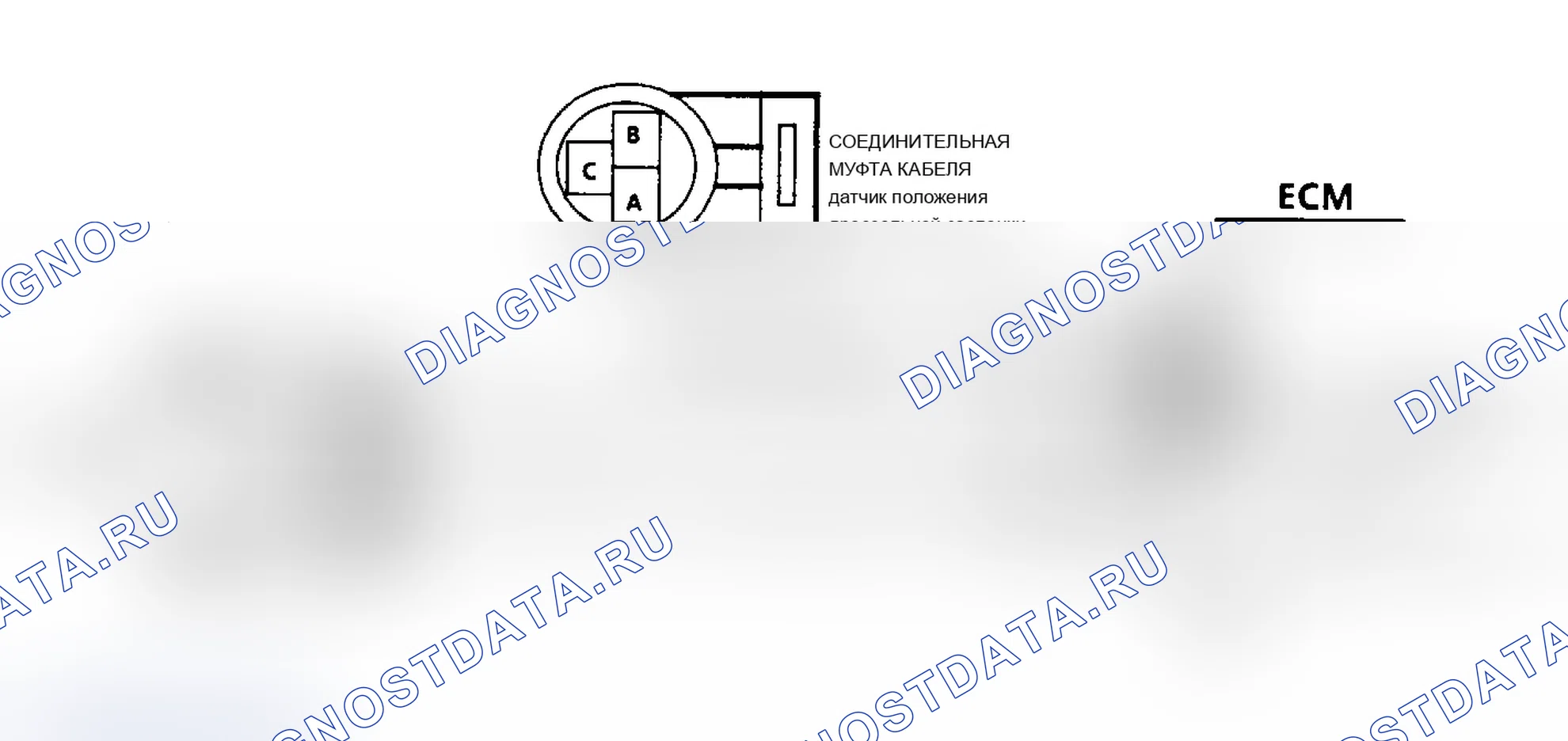 Рис. 79: Код 21: Схема высокого уровня сигнала датчик положения дроссельной заслонки (тело A, J, L). Chevrolet Cavalier II