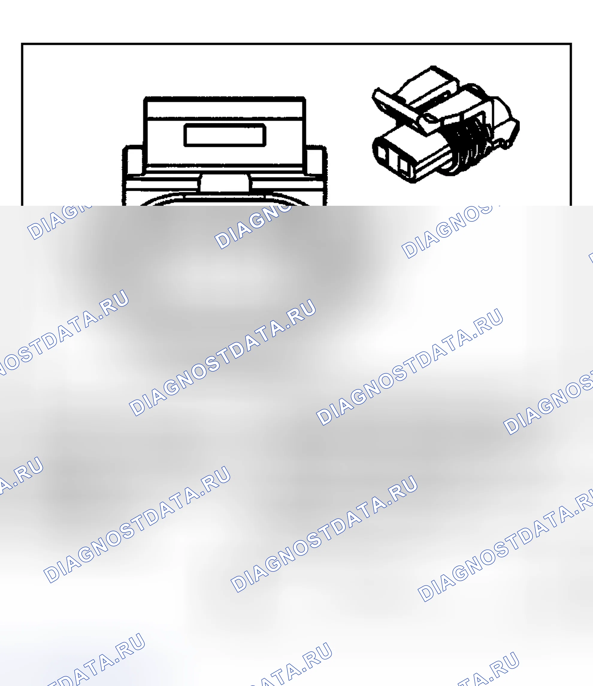 Рис. 166: Вид с торца разъема системы охлаждения. GMC Cab & Chassis Sierra 3500 GMT800 early