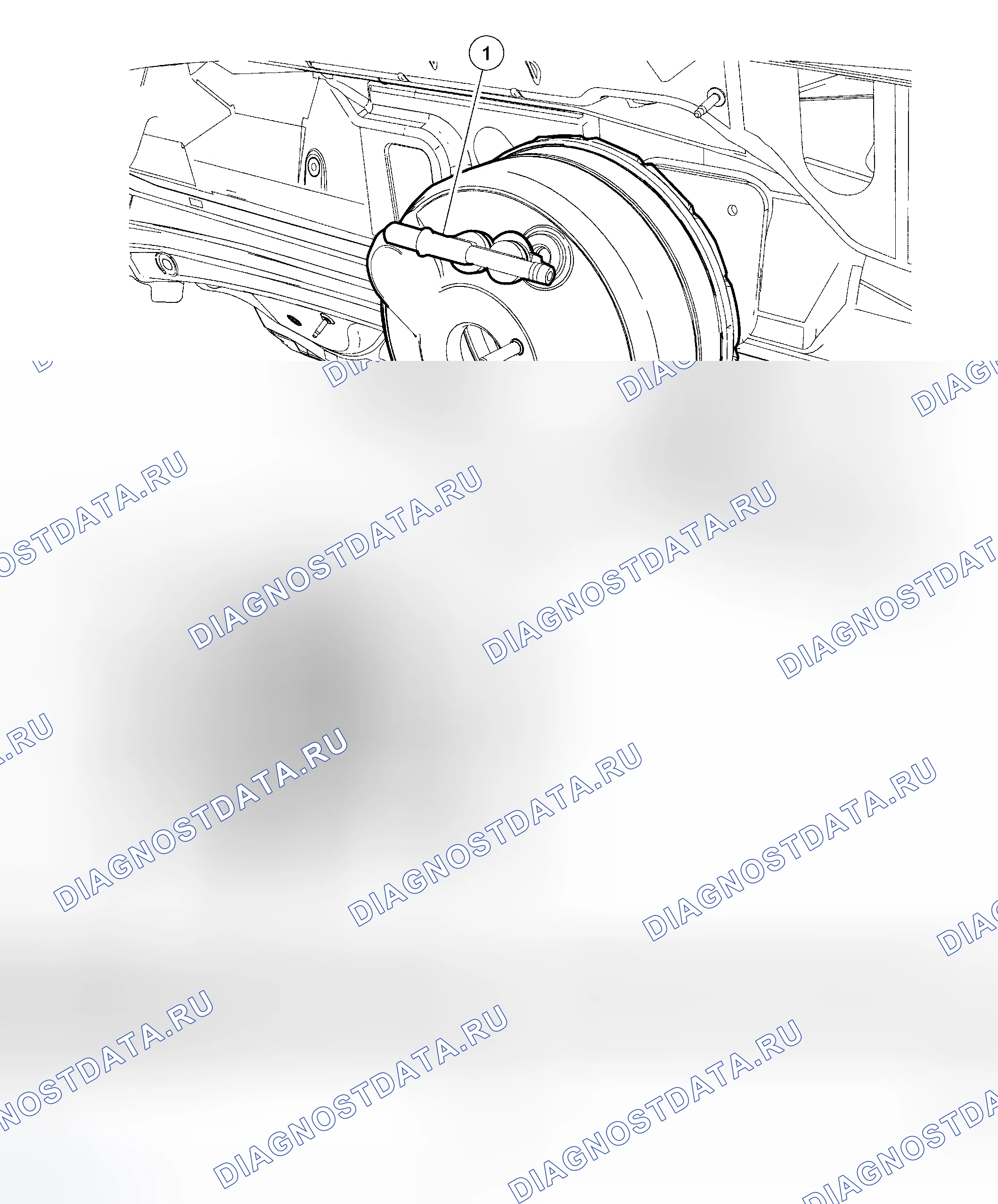 Рис. 5: Усилитель тормозов. Ford Five Hundred I