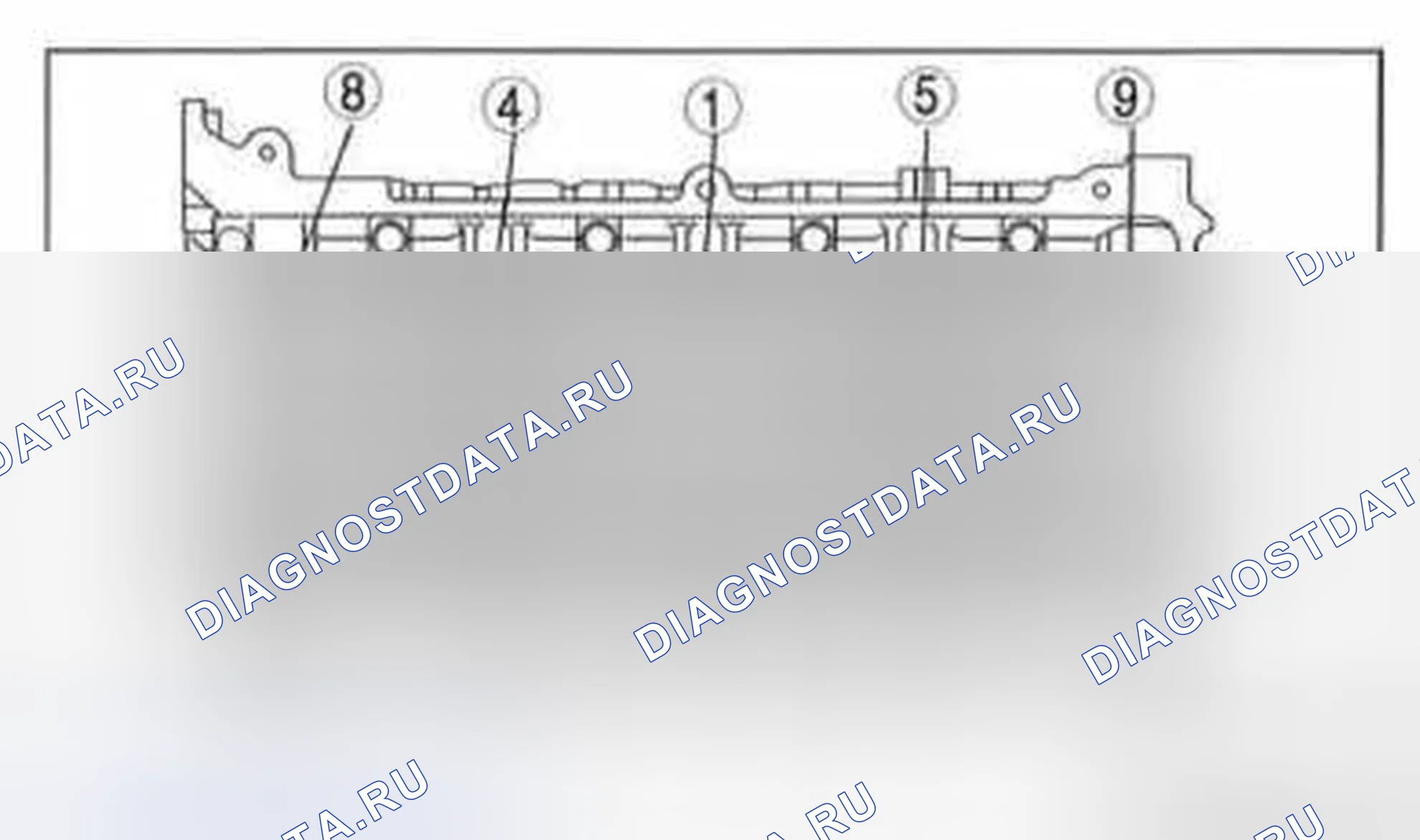 Рис. 141: Головка цилиндра в сборе Примечание. Audi Q8 I