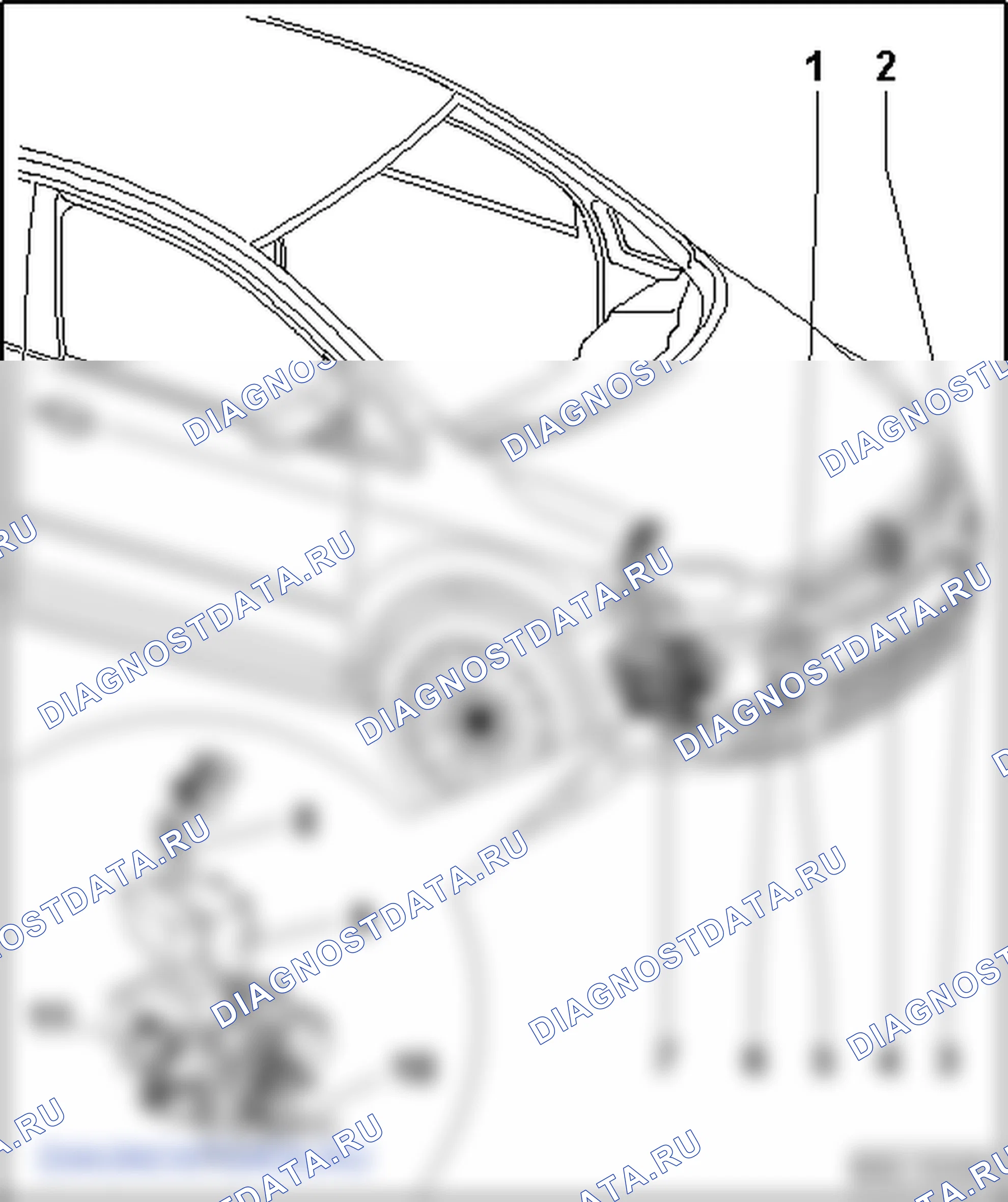 Омыватель фар. Volkswagen Golf Plus I