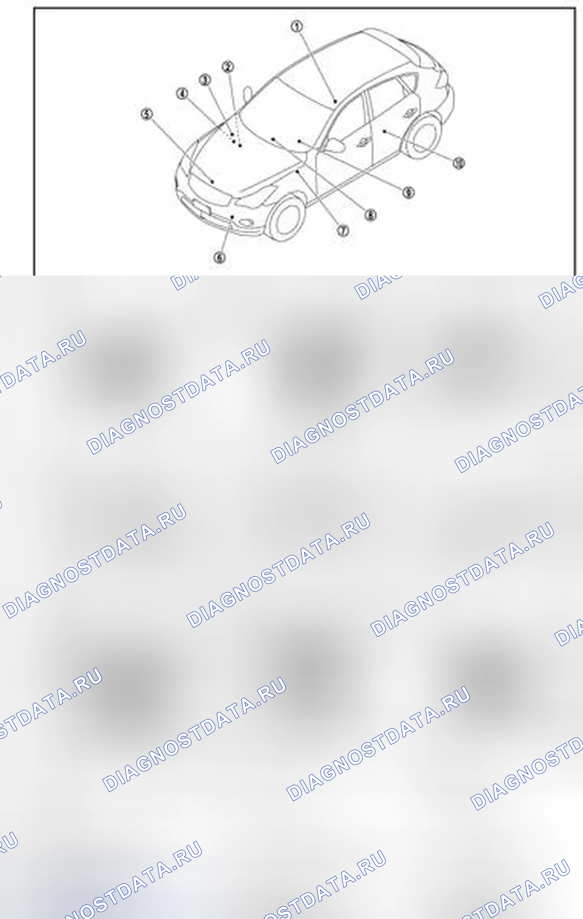 Рис. 94: ТОПЛИВОМЕР: Расположение компонентов. Infiniti EX35 I
