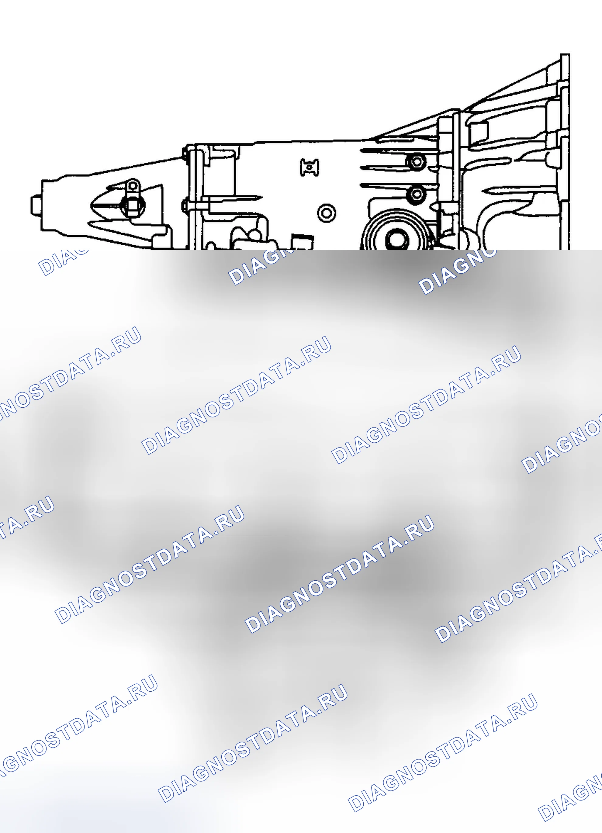 Рис. 74: ИДЕНТИФИКАЦИОННЫЙ НОМЕР КОРОБКИ ПЕРЕДАЧ. Hummer H2 I