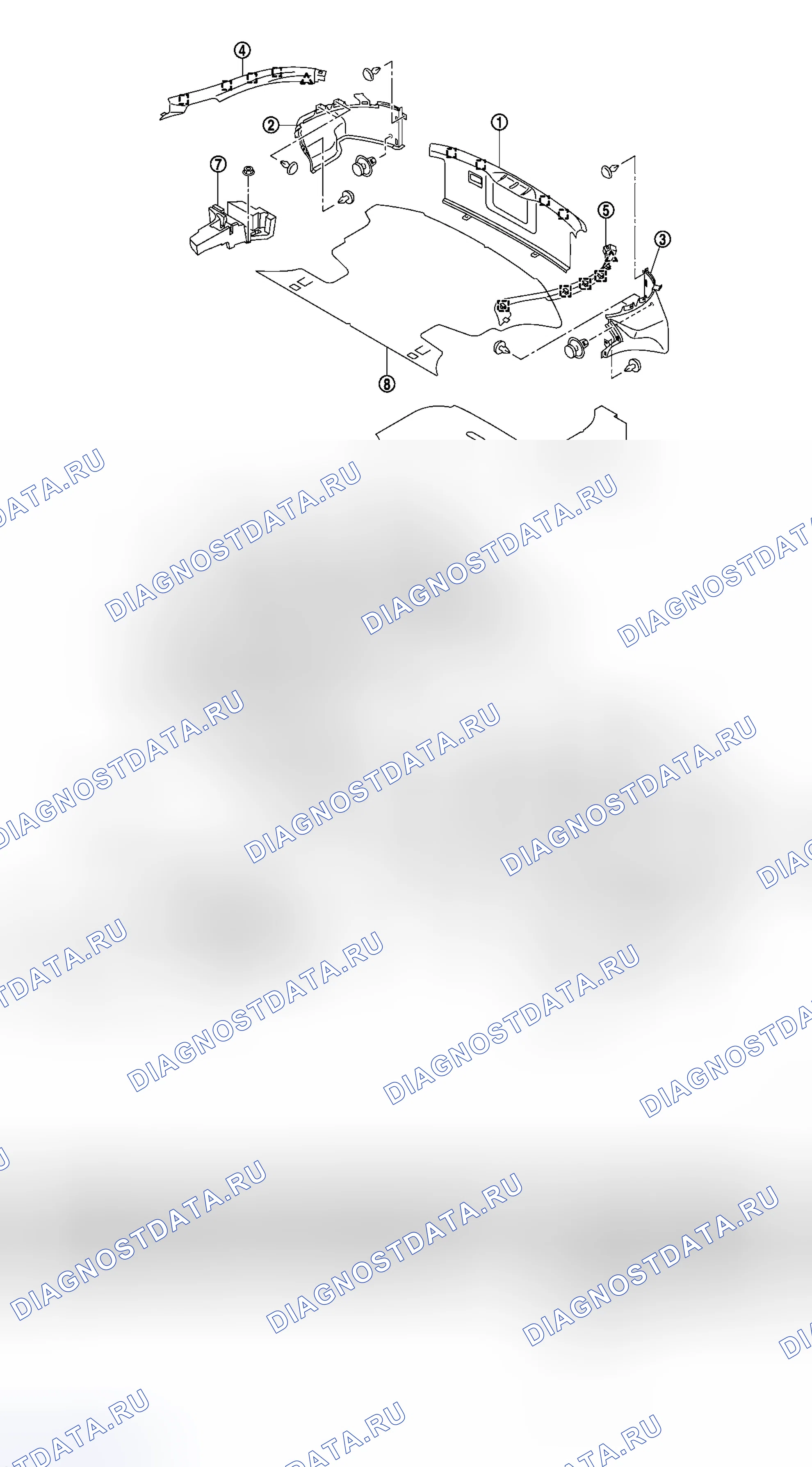 Рис. 22: Демонтаж и монтаж (для моделей купе). Honda Logo I