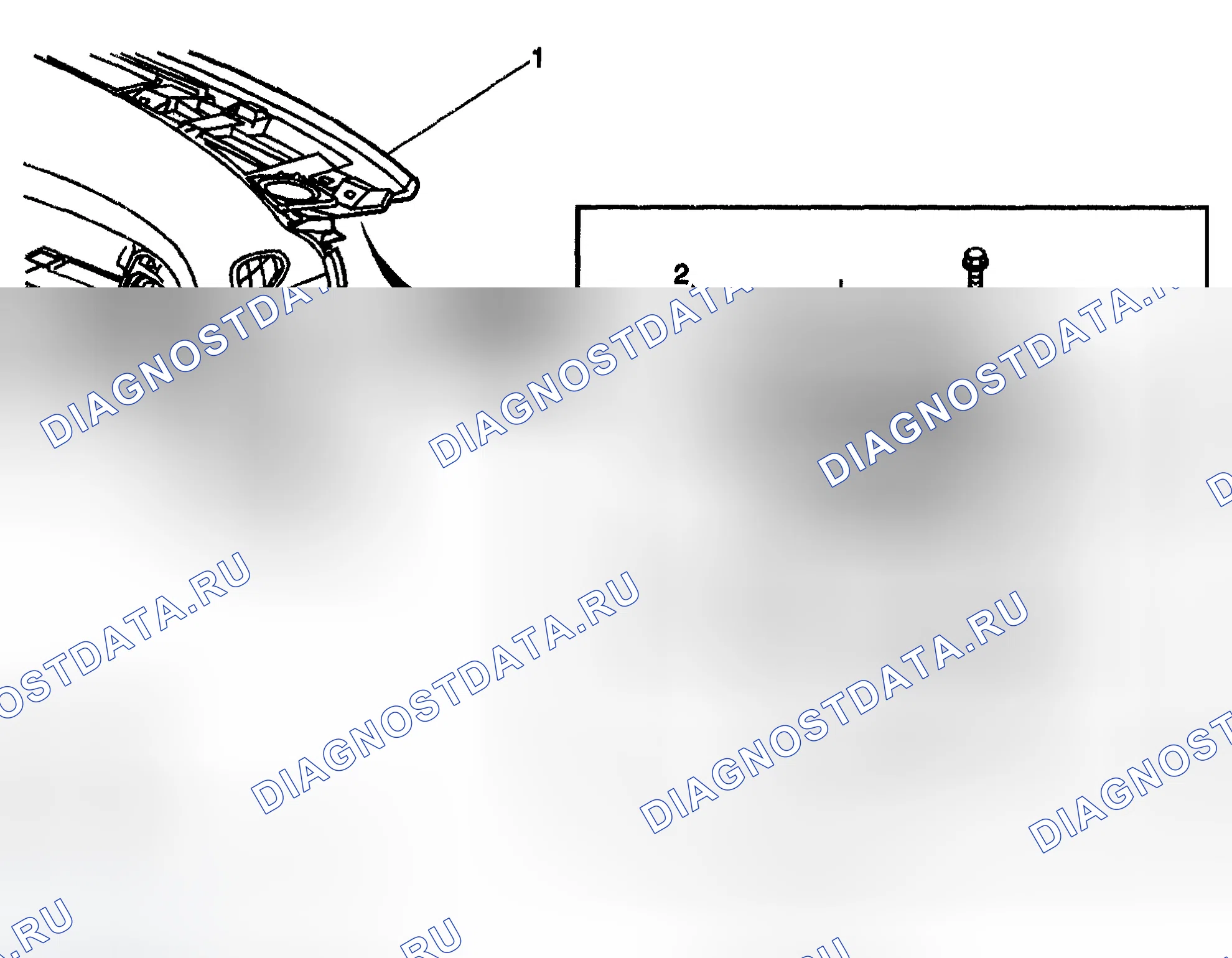 Рис. 14: Панель радиочастотных приборов громкоговорителя. Chevrolet TrailBlazer I