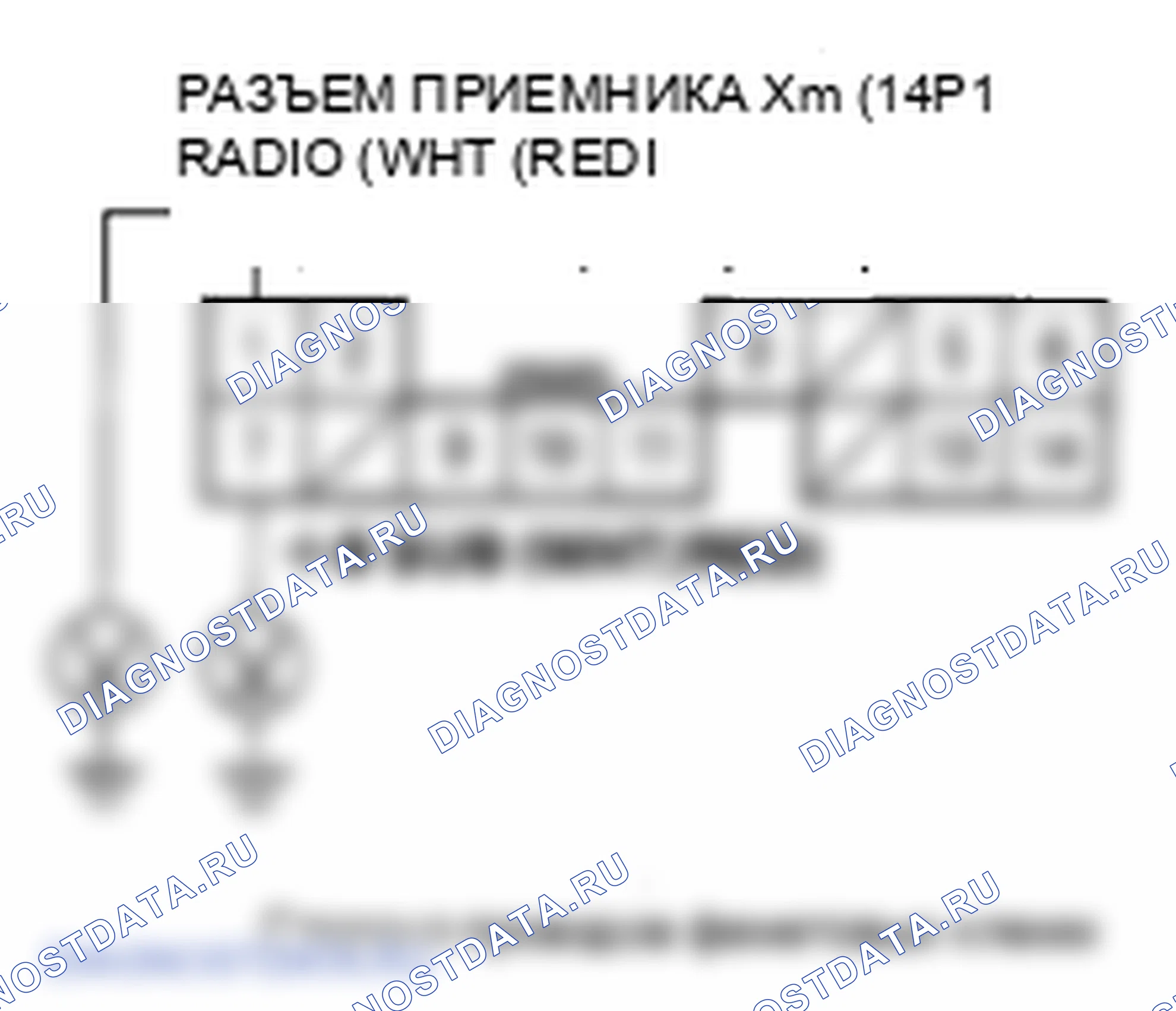 Рис. 82: Код ошибки: отображается Xm NO сигнал или Xm ANTENNA. Honda Ridgeline I рестайлинг