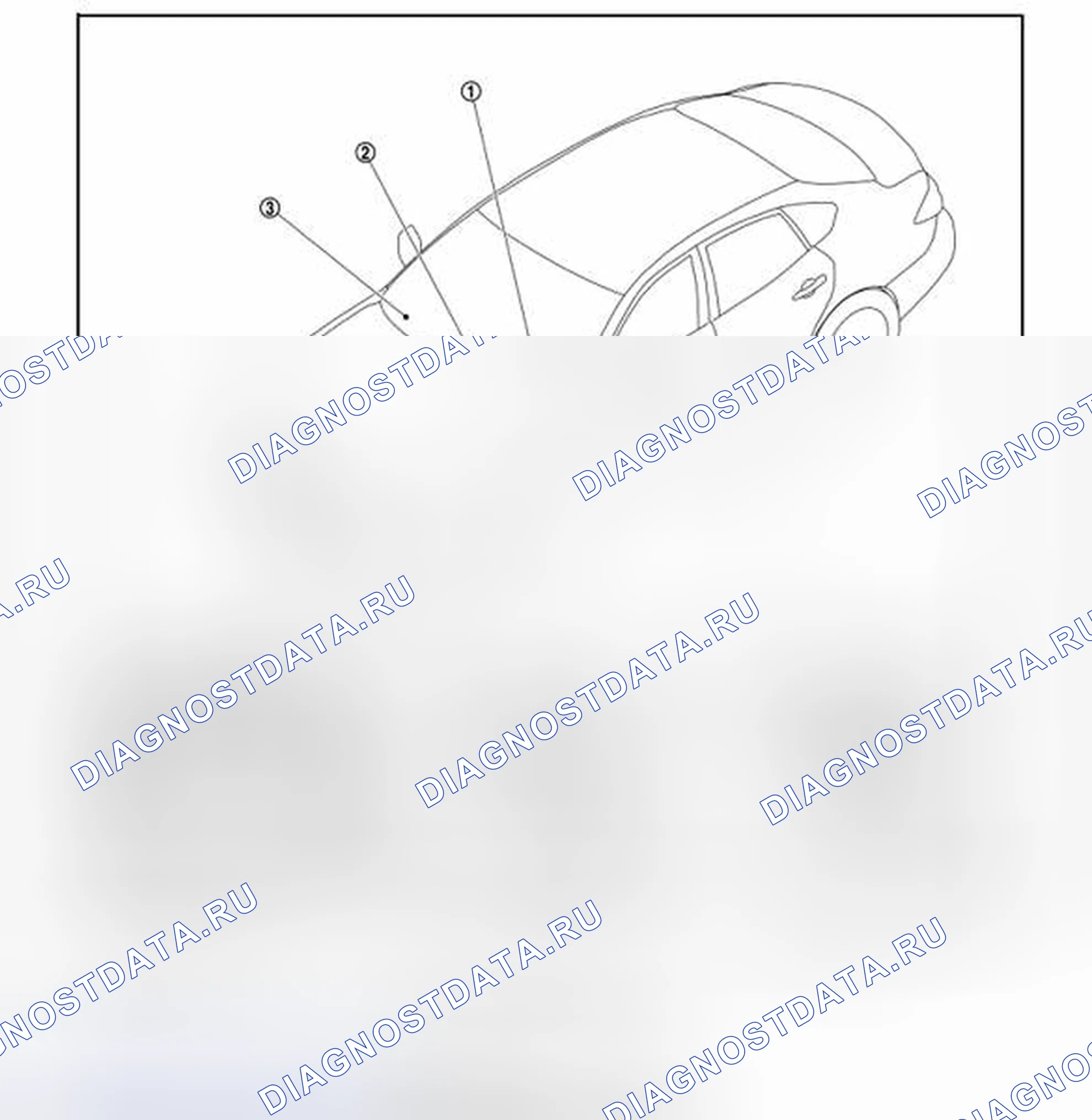 Рис. 37: Расположение компонентов (с подогревом рулевого колеса). Infiniti Q70 I рестайлинг