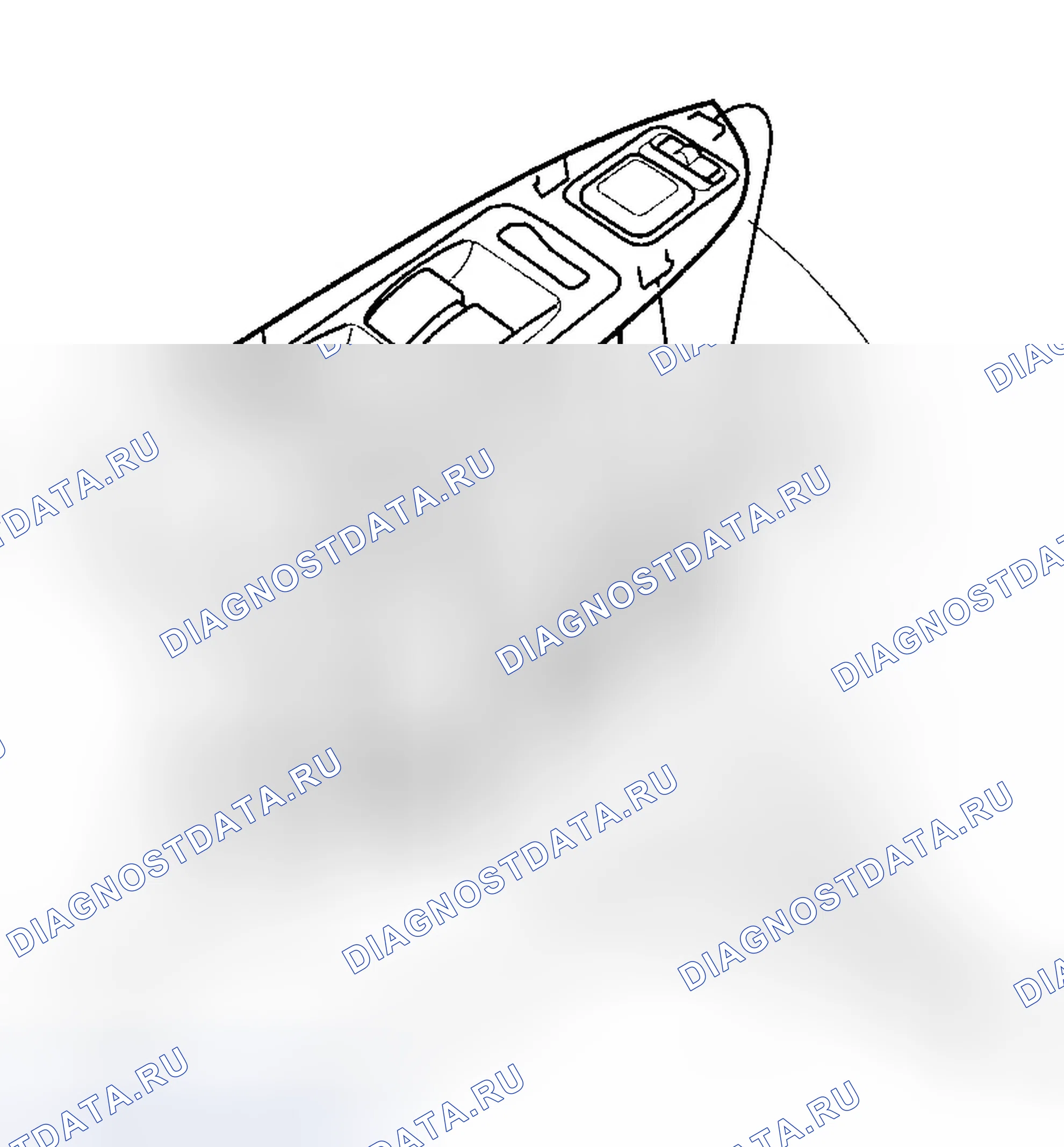 Рис. 7: Замена главного переключателя окна питания. Honda Pilot I рестайлинг