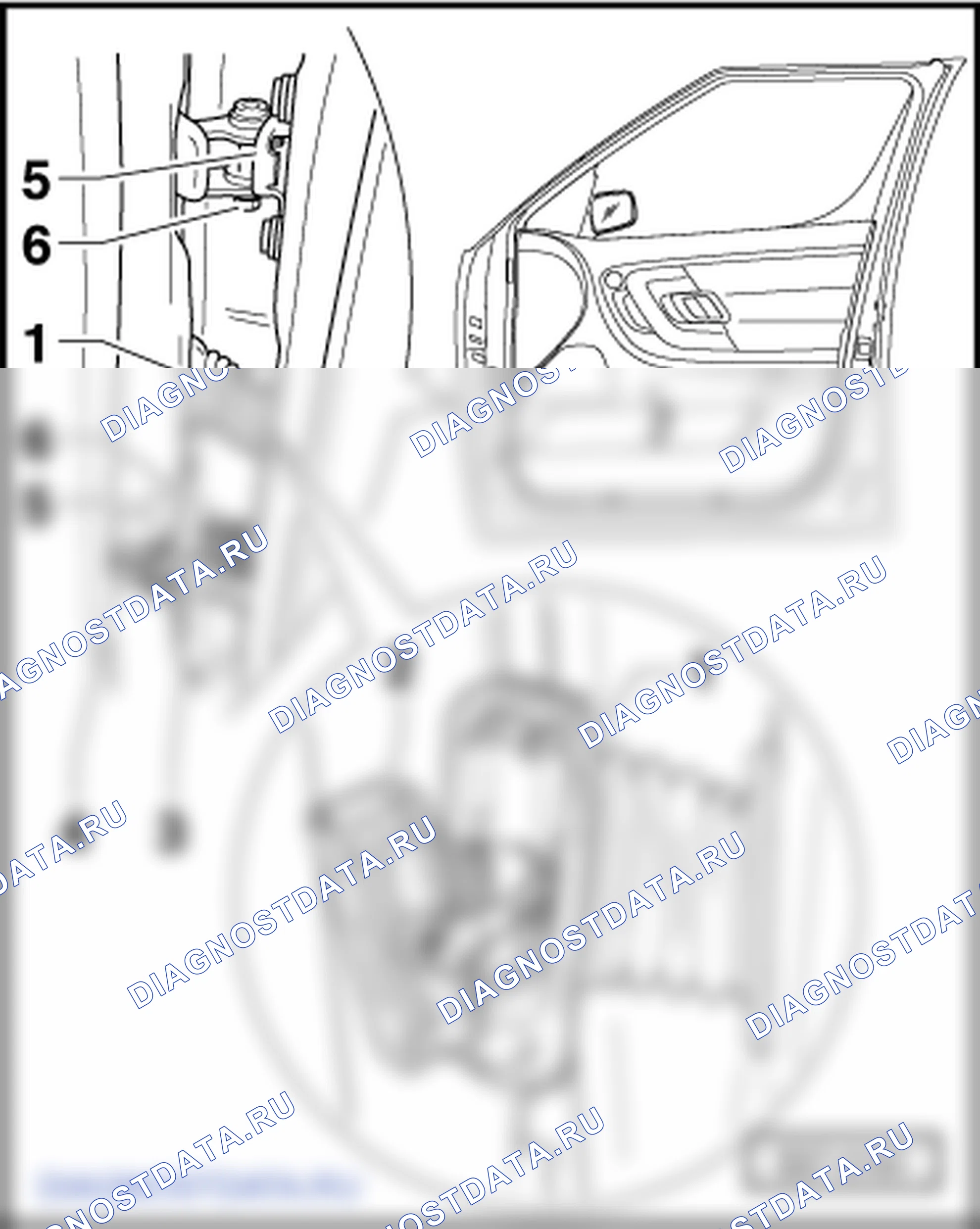 Передняя дверь. Skoda Roomster I
