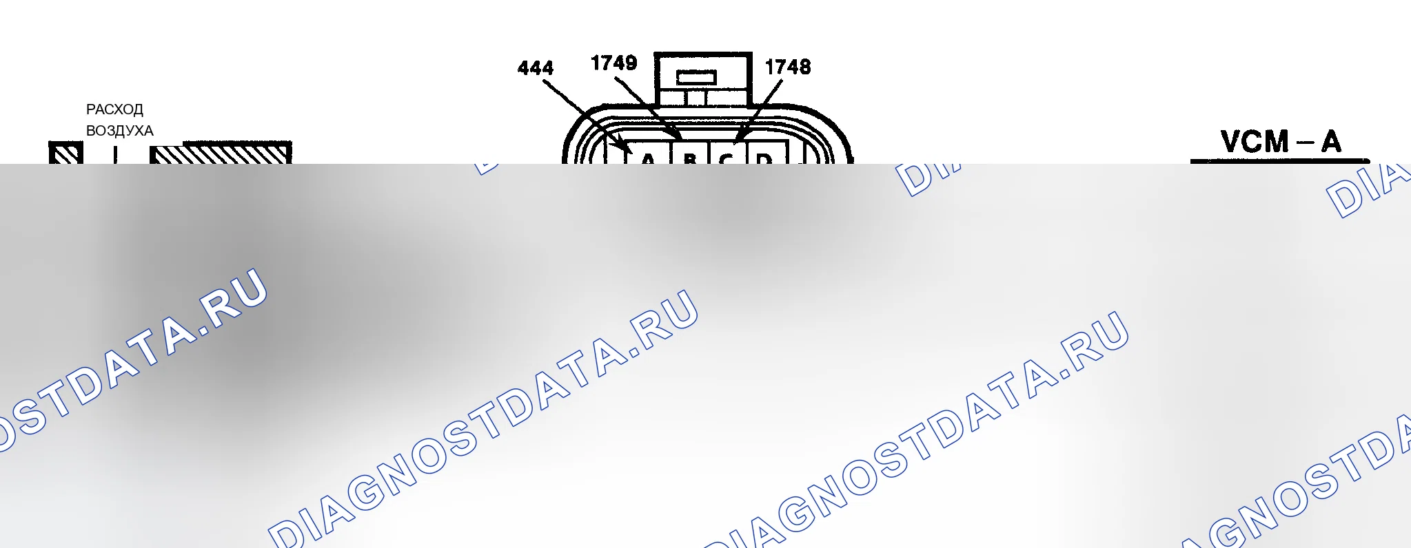 Рис. 187: Код P0506 / 507 Схема (серии " S " и " T " 4.3L) Счетчики регулятор холостого хода Низкий / Высокий. Chevrolet Chevy Van G3500 