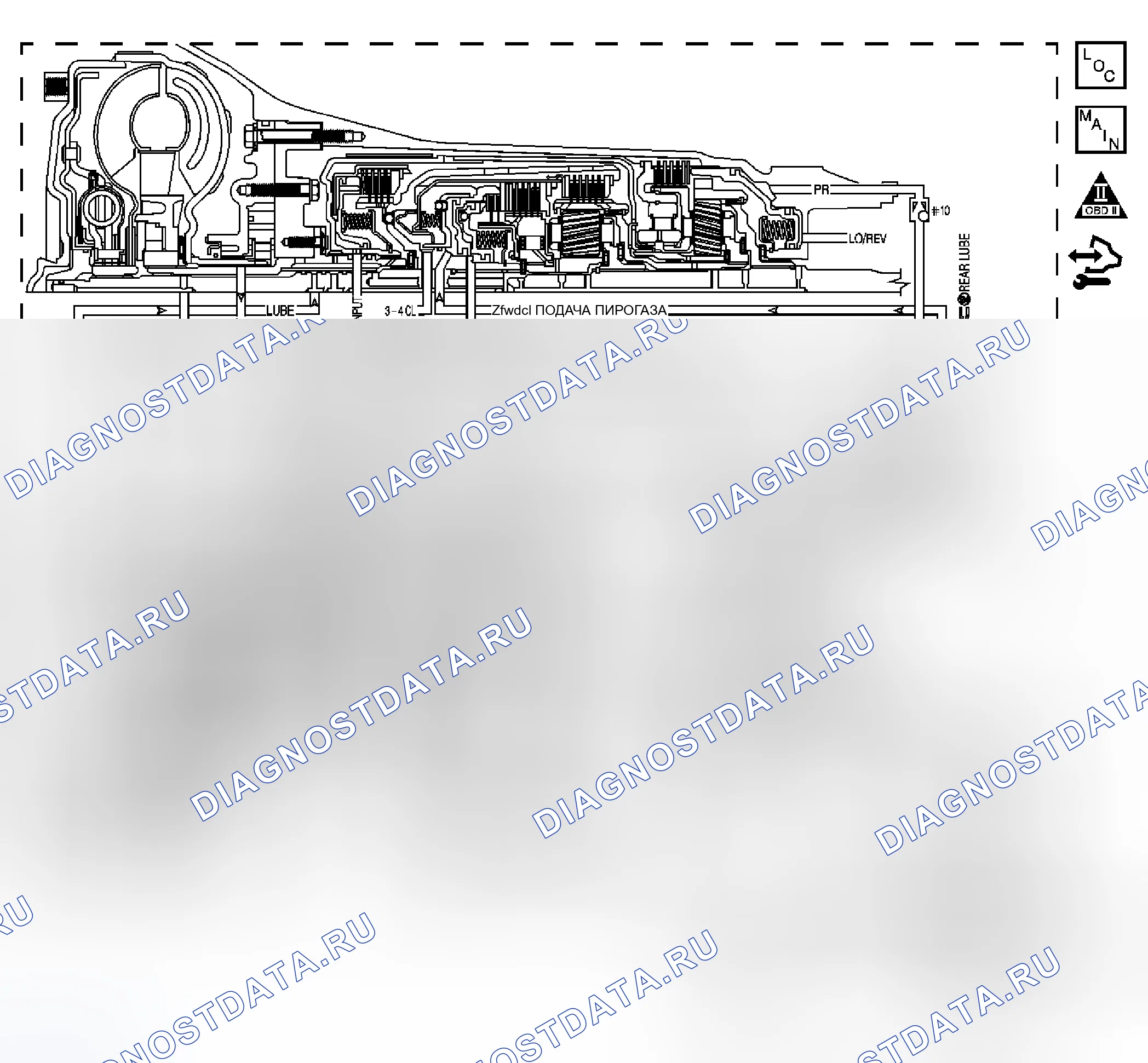 Рис. 456: расшифровка кода ошибки P0218 (4.2L). Saab 9-7X I