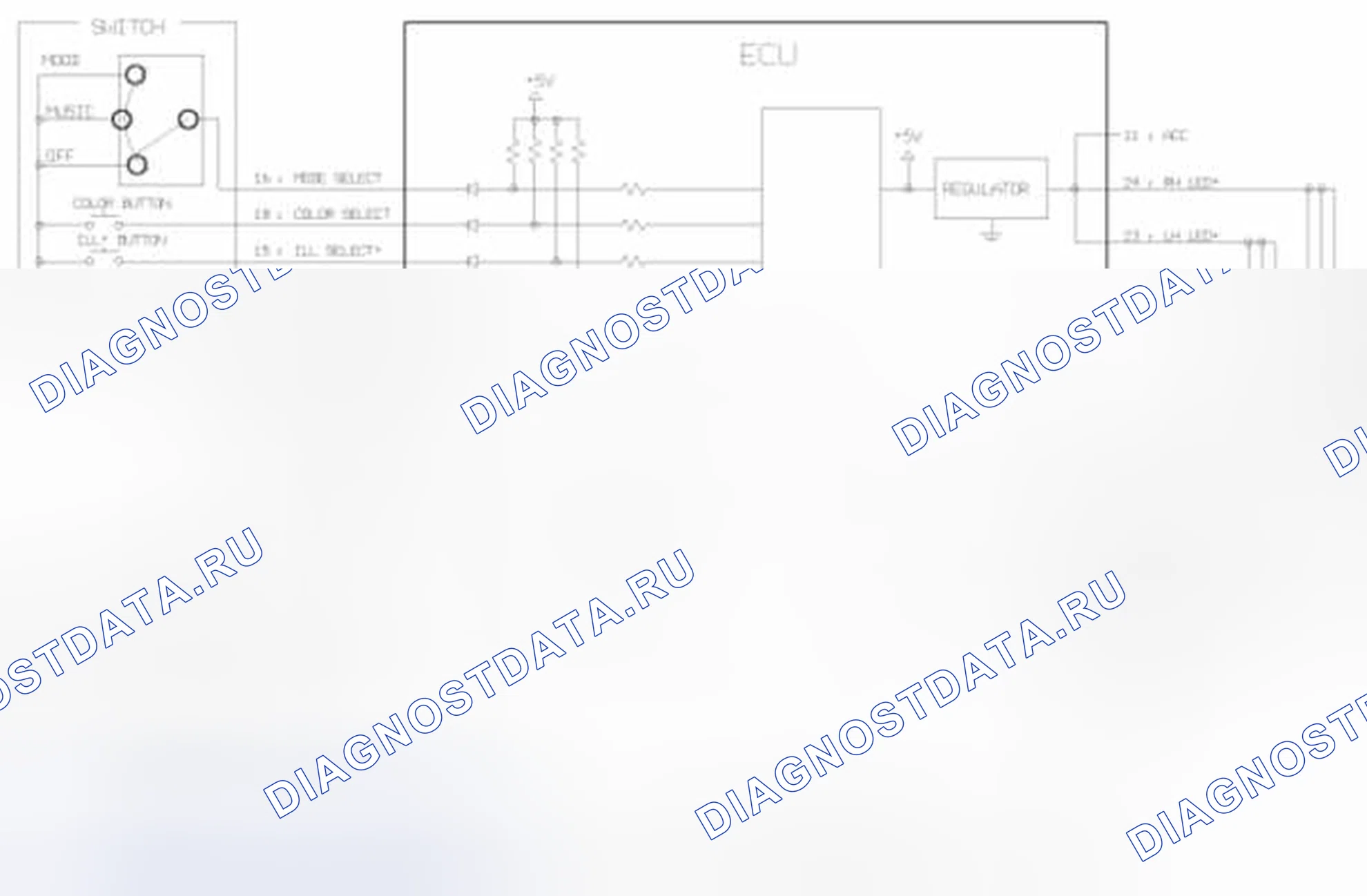Рис. 52: Блок лампы настроения-Внешний AMP]. Geely Vision X3 Pro I