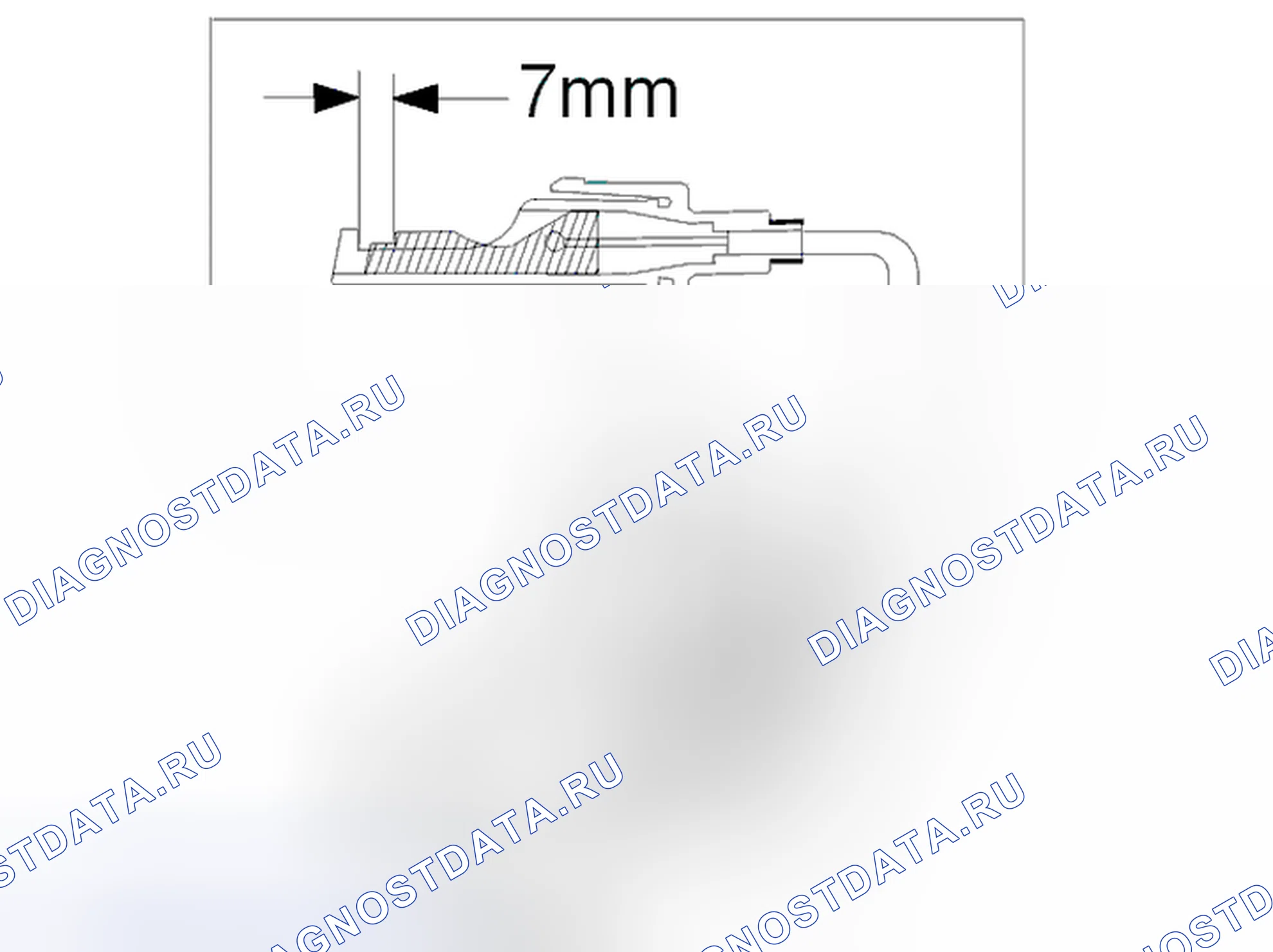Рис. 677: Базовая настройка кабеля. Volvo C70 I