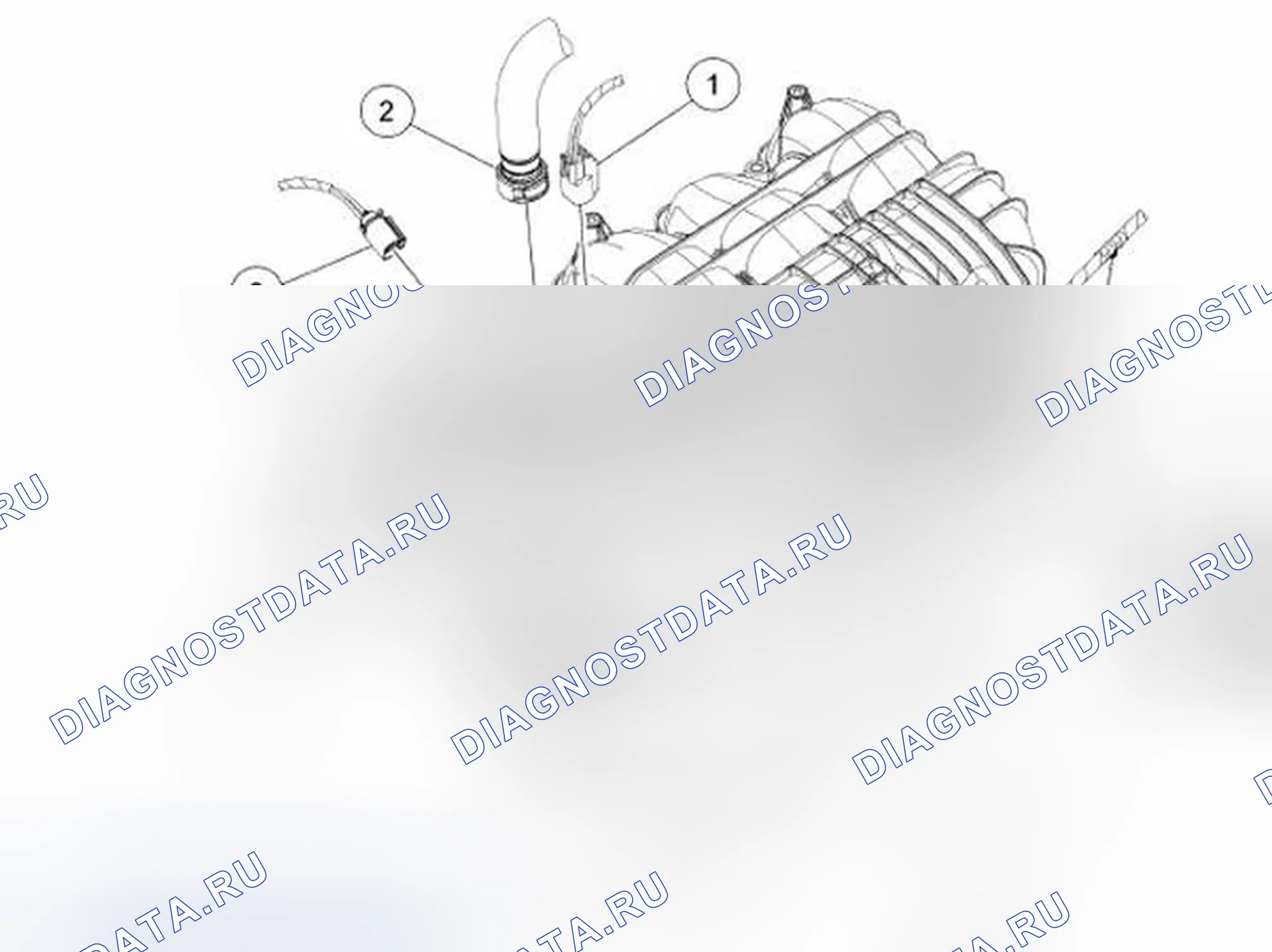 Рис. 485: Верхний впускной коллектор. Ford Escape I рестайлинг 2