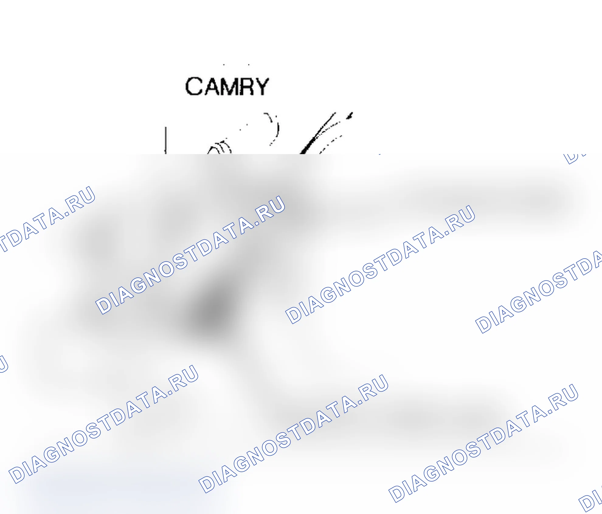 Рис. 3: Крепление дверного кабеля. Toyota Camry V10