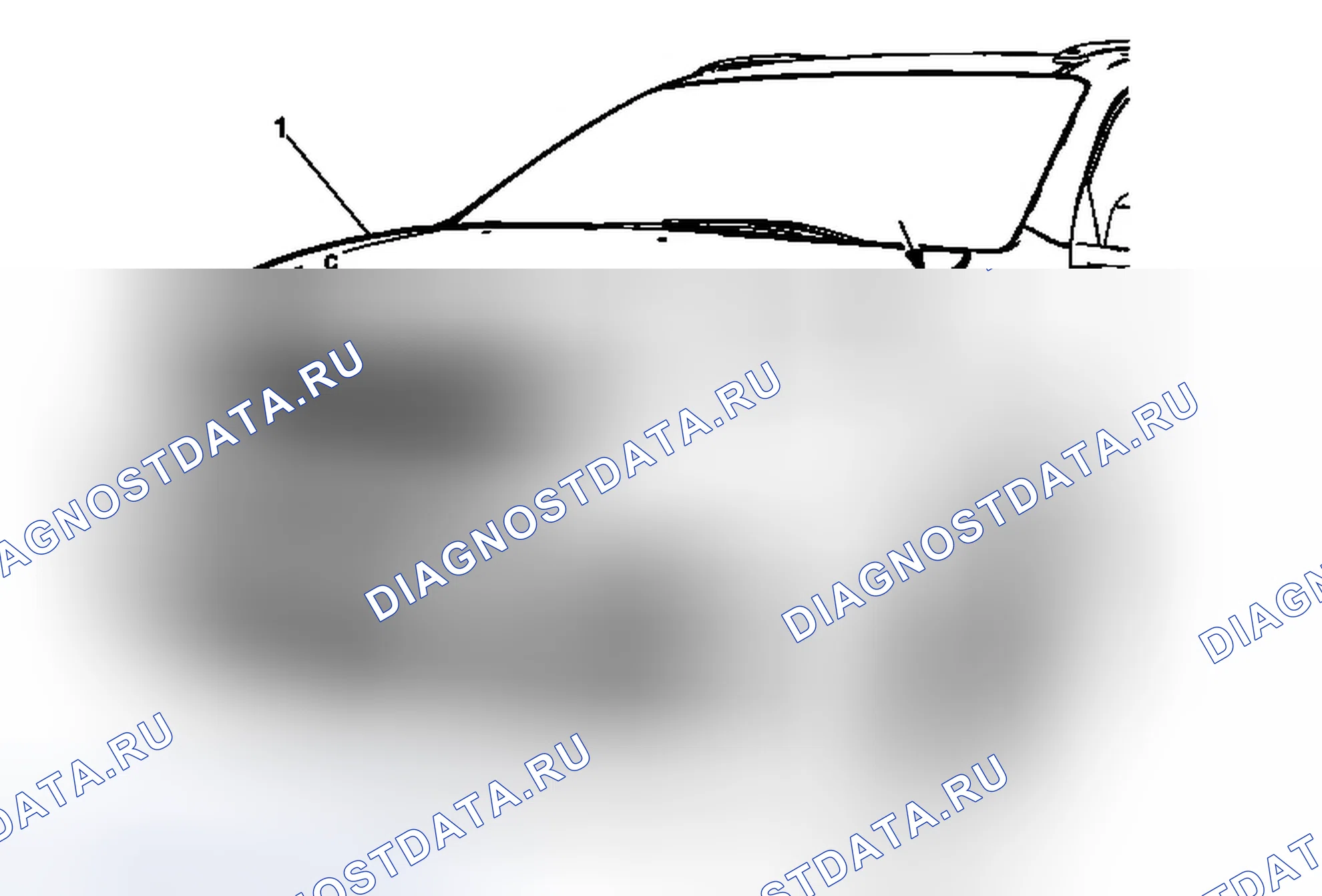 Рис. 119: Регулировка капота (траверса). GMC Acadia I рестайлинг