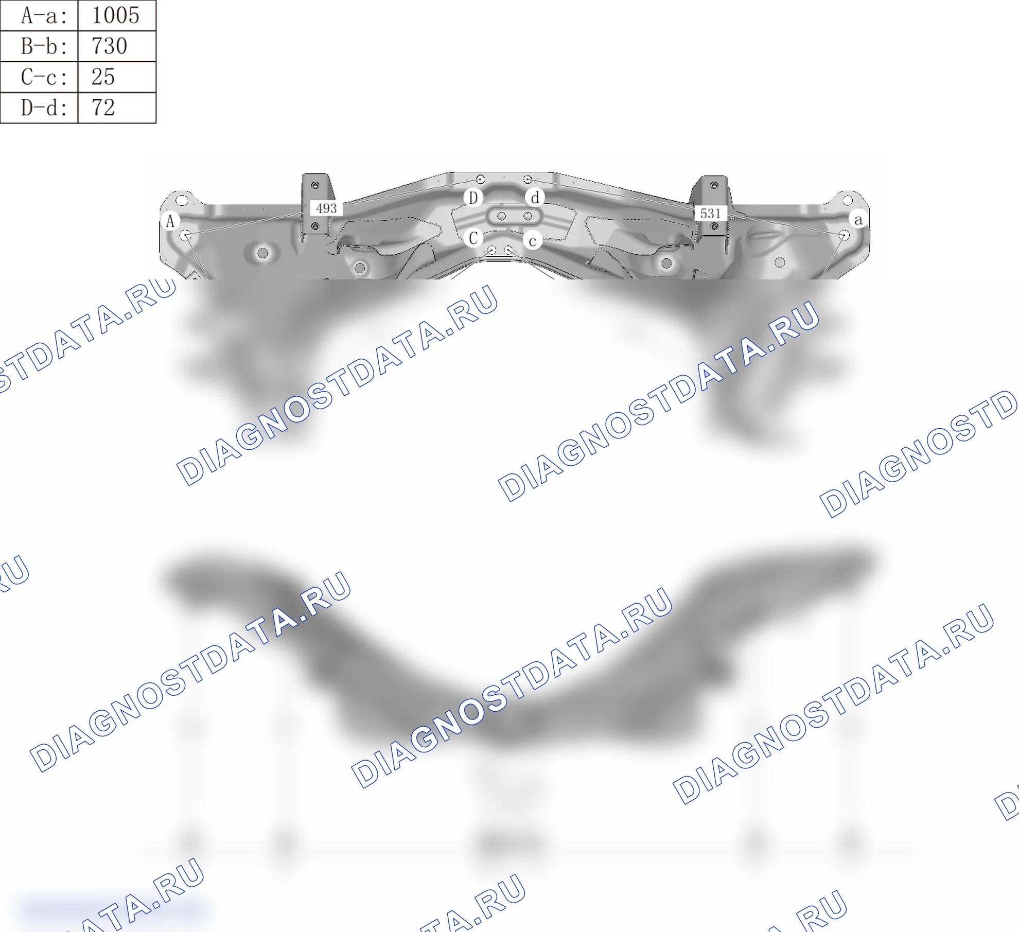 Задний подрамник — Haval F5. Haval F5 I