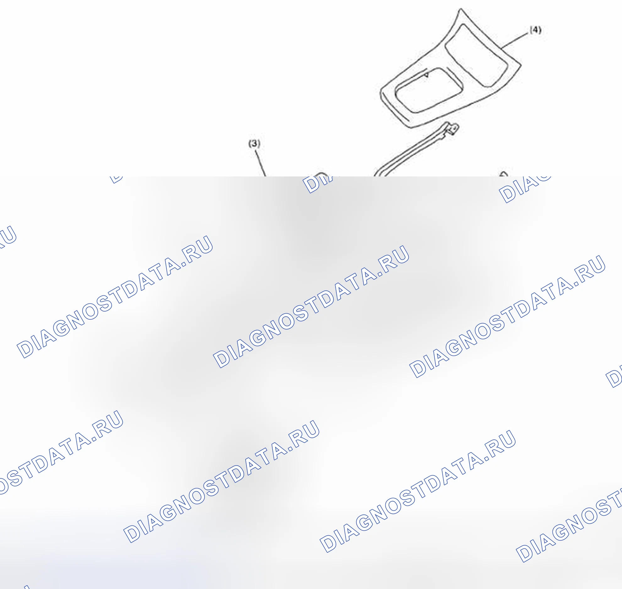 Рис. 30: Разнесенный вид консольной коробки. Subaru Impreza GD/GC/GG рестайлинг 2