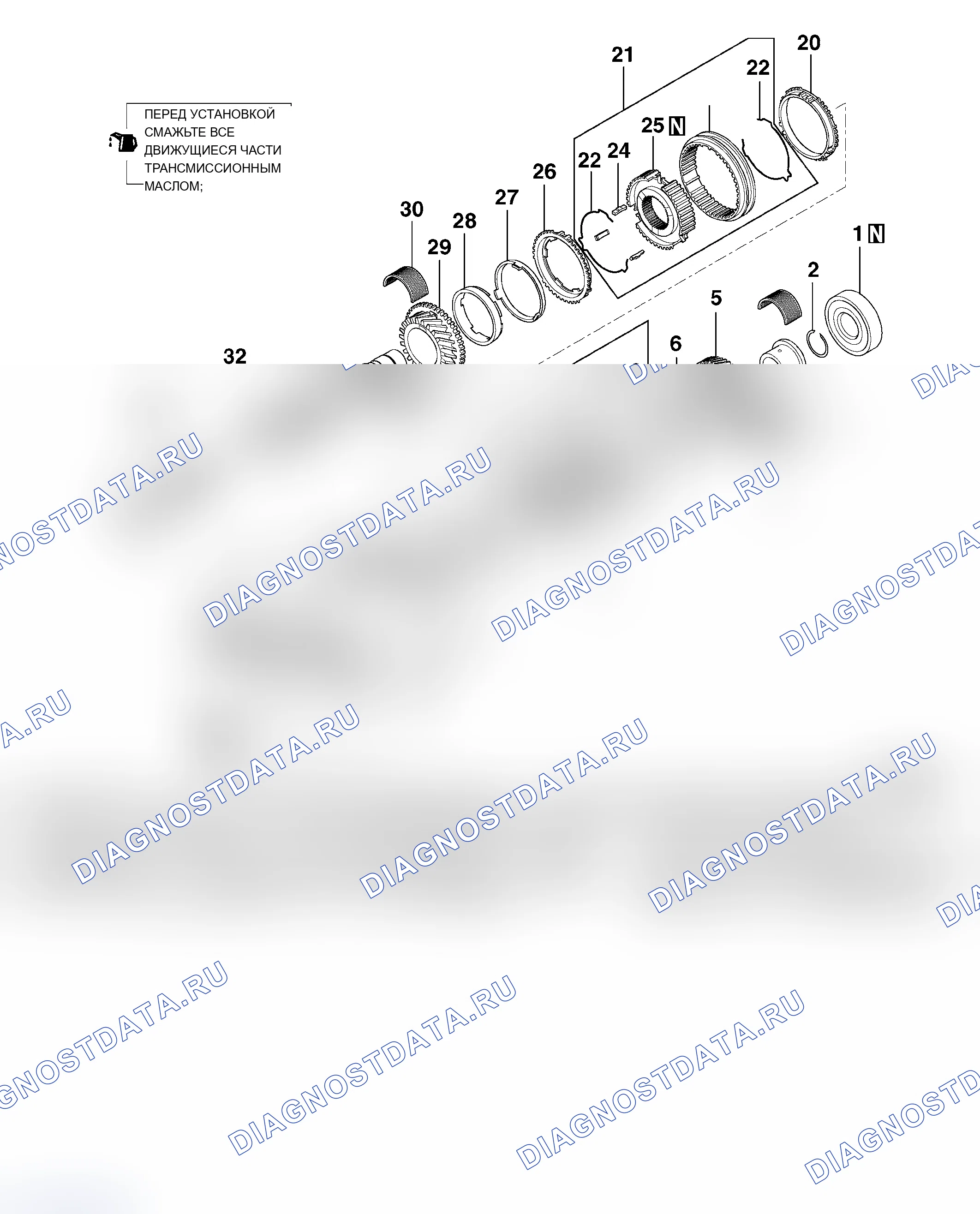 Рис. 689: РАЗБОРКА И СБОРКА. Mitsubishi Lancer Ralliart IX рестайлинг