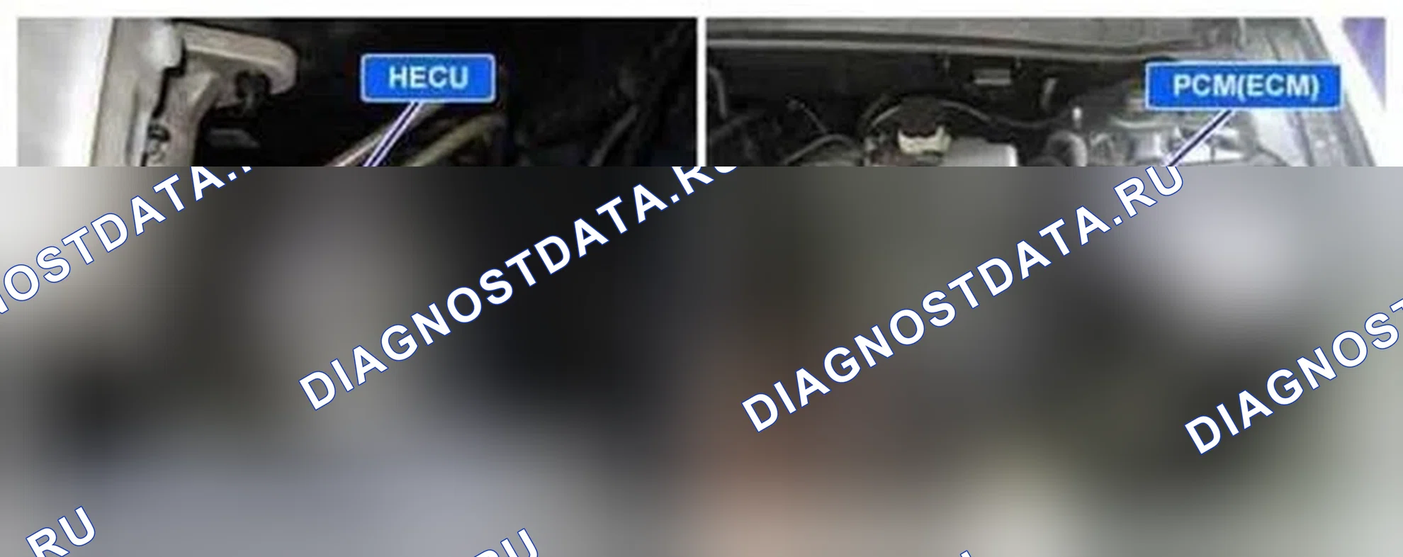Рис. 159: Расположение компонентов. Hyundai Santa Fe II рестайлинг