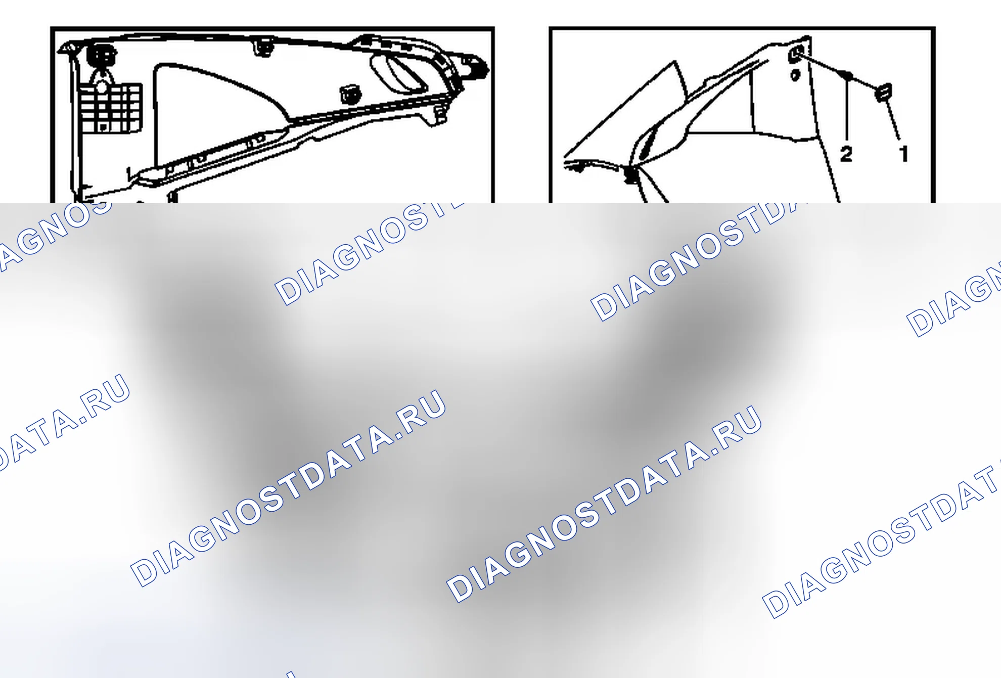 Рис. 7: Замена верхней панели отделки четверти. Chevrolet Camaro V