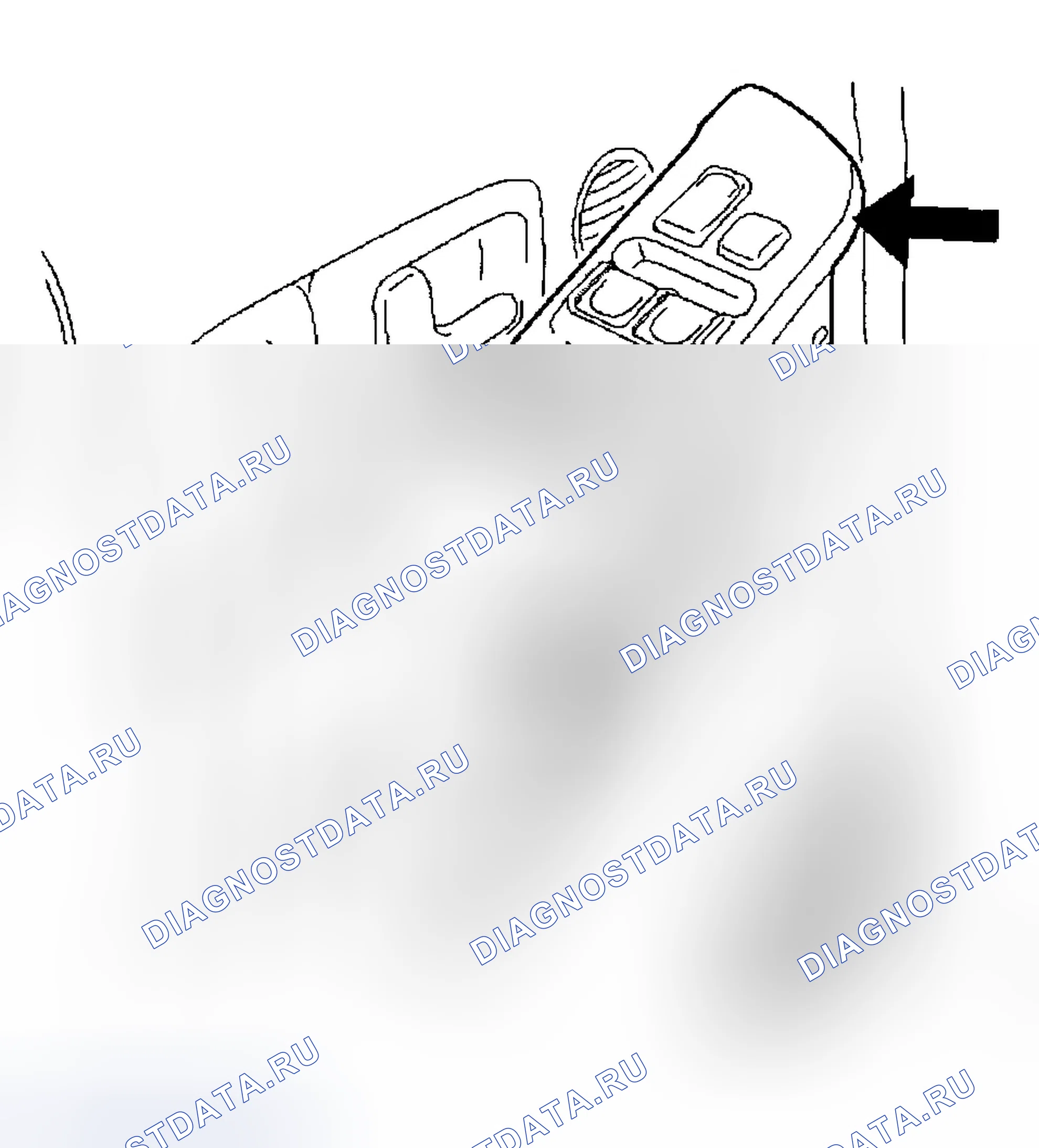 Рис. 2: Демонтаж и монтаж (со стороны сиденья водителя). Isuzu Axiom I