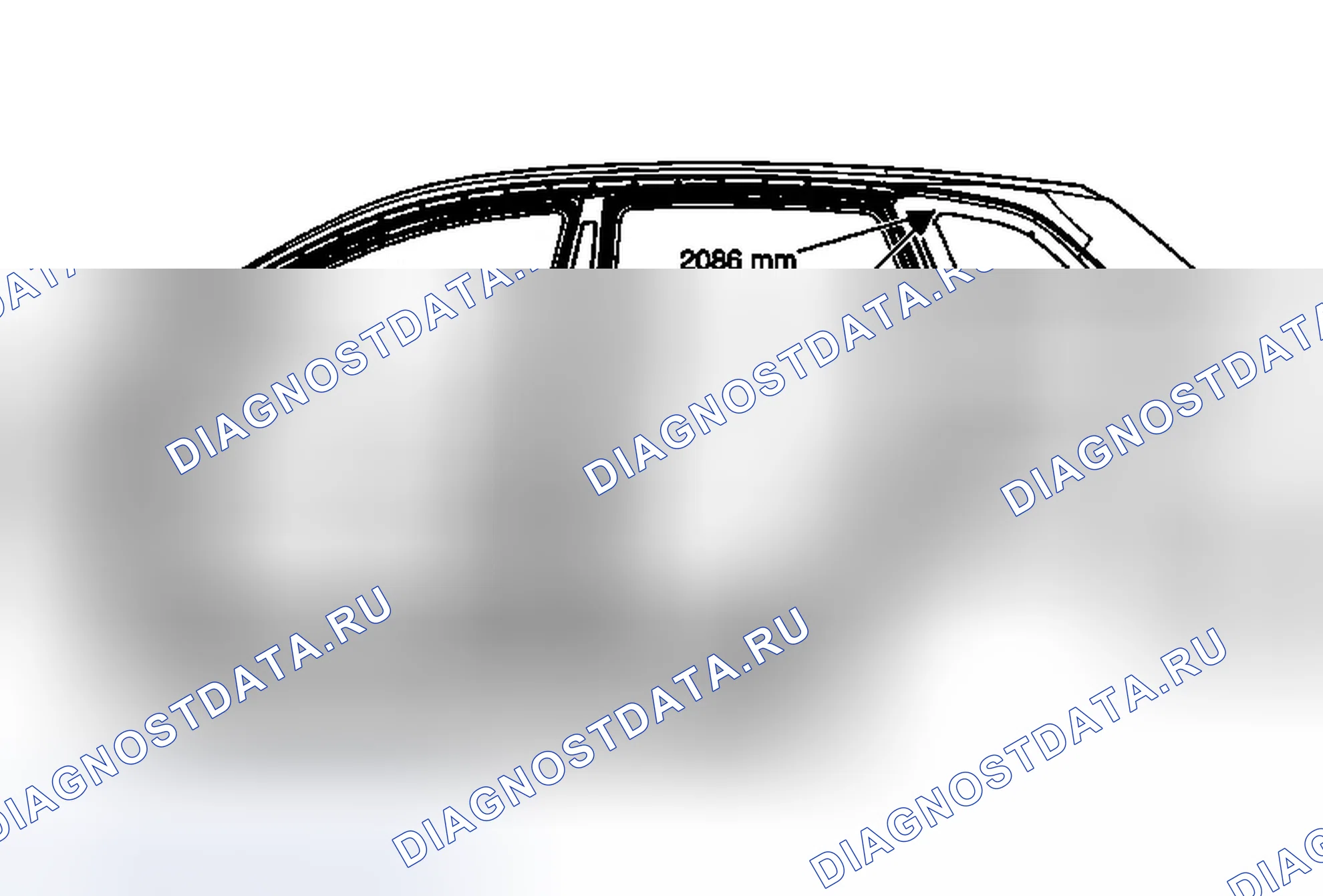 Рис. 47: Размеры отверстия со стороны корпуса. Chevrolet Captiva I рестайлинг