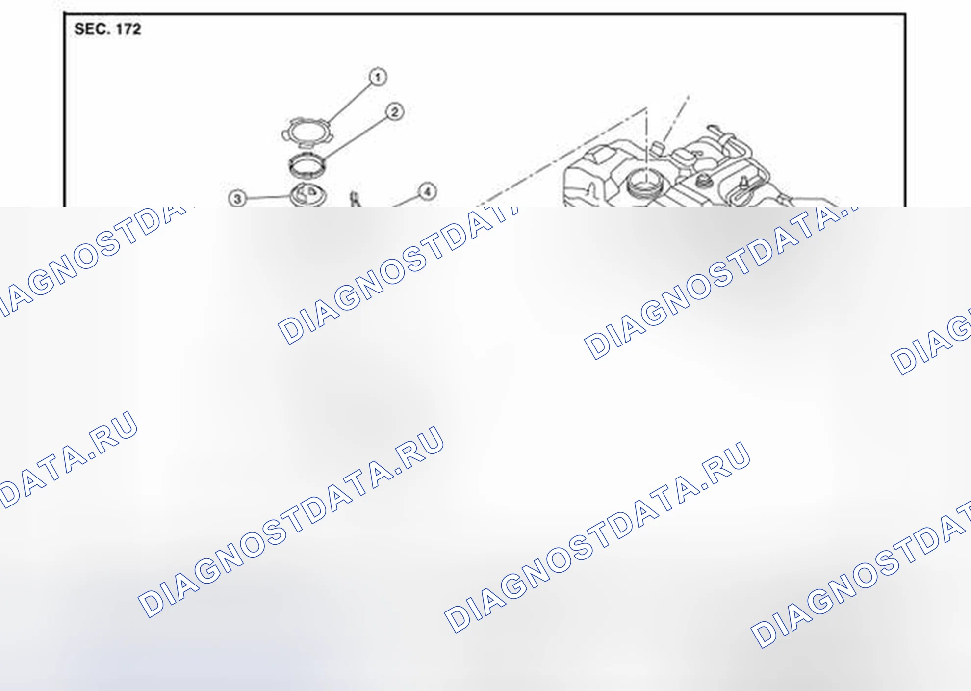 Рис. 4: Разнесенный вид. Nissan Rogue II