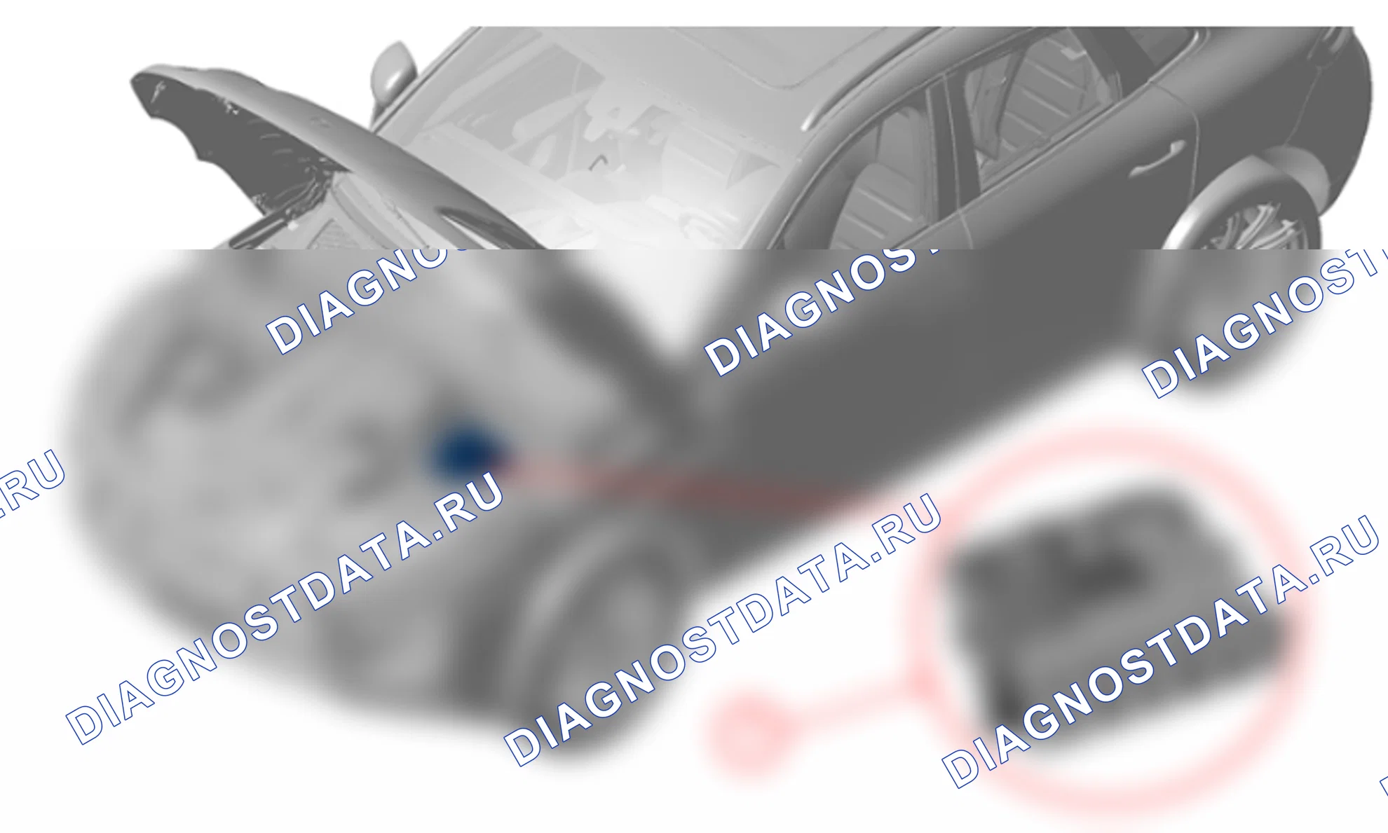 Монтажное положение блока управления электроники двигателя (DME) на Macan с 2019 м. г.. Porsche Macan I