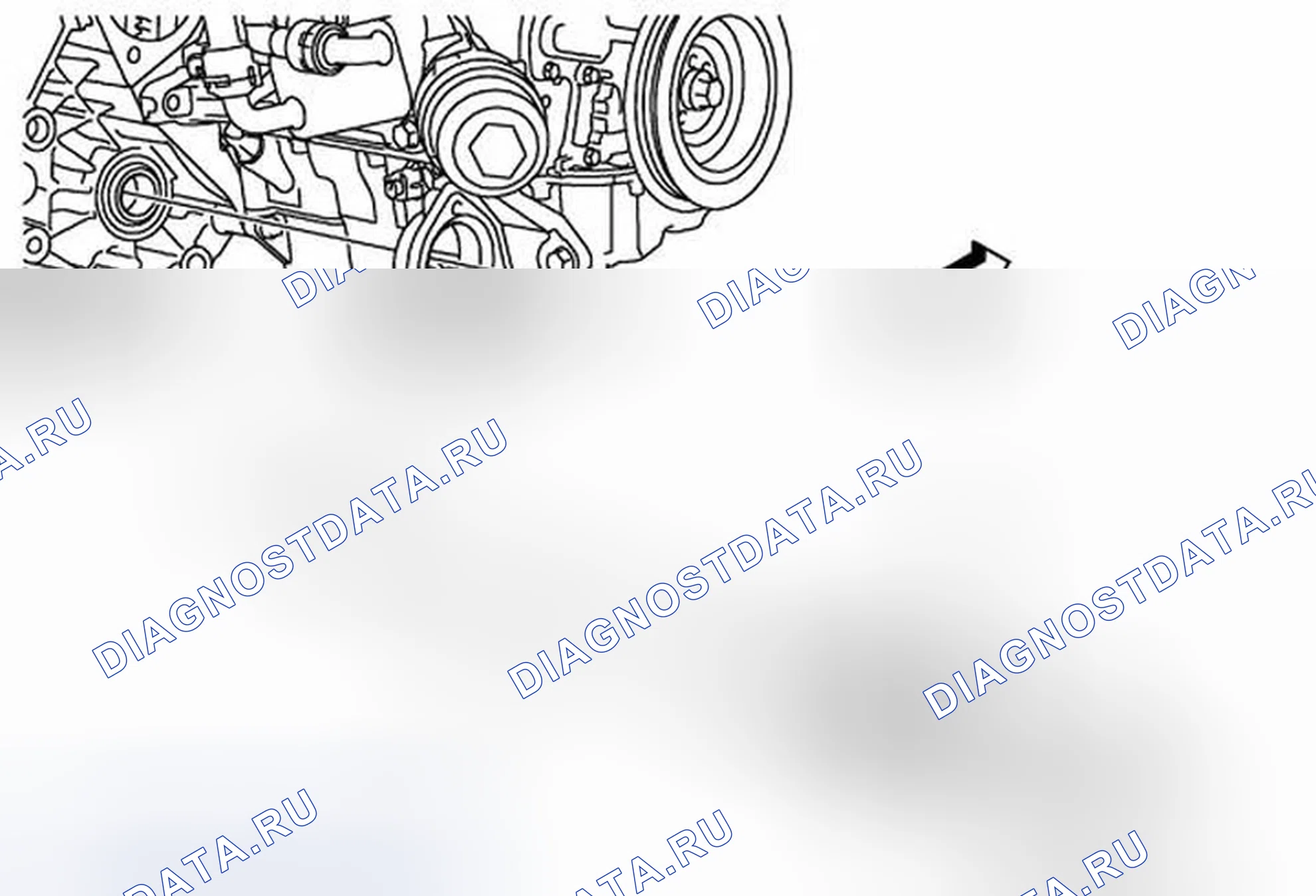 Рис. 5: Замена промежуточного вала. Buick LaCrosse II