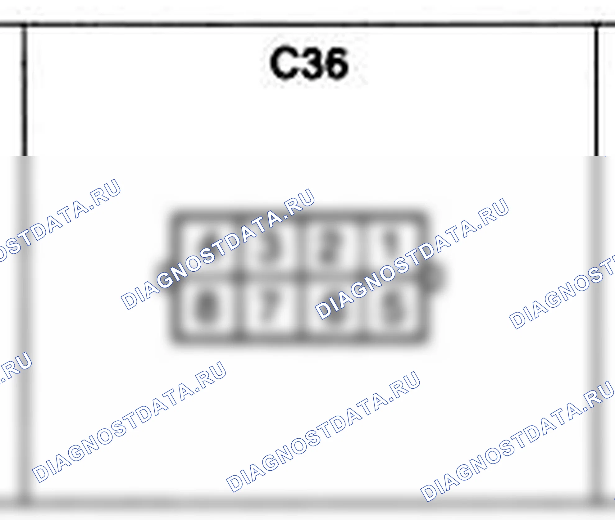 Распиновка разъёма C36 — жгута управления. Hyundai H-1 A1