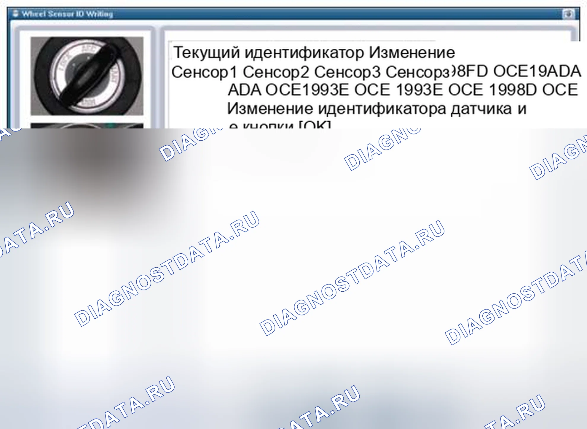 Рис. 52: [Запись идентификатора датчика колеса (беспроводная) 2]. BMW 6 серия F06/F13/F12