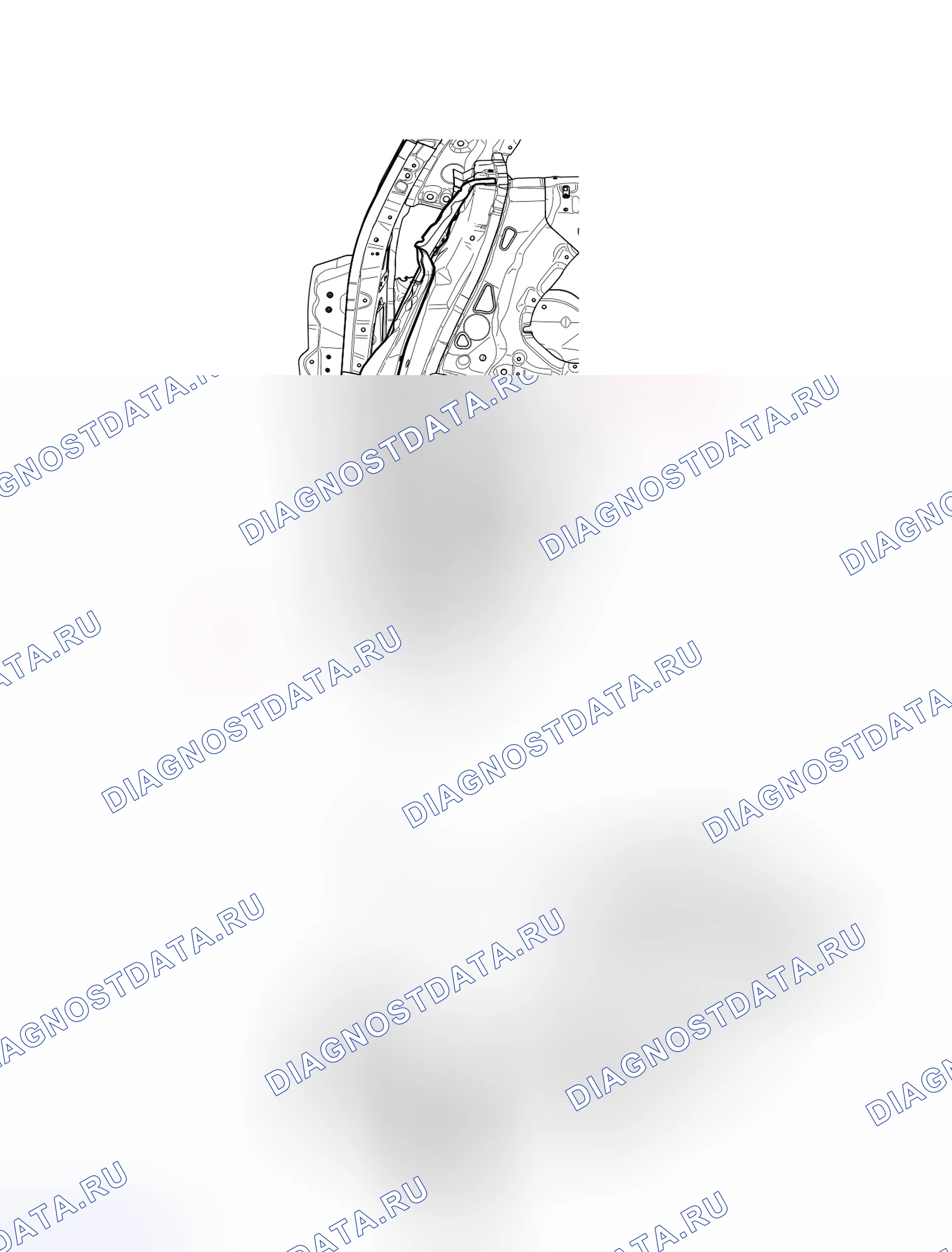 Узел внешней панелей колонны D — Haval H9. Haval H9 I рестайлинг