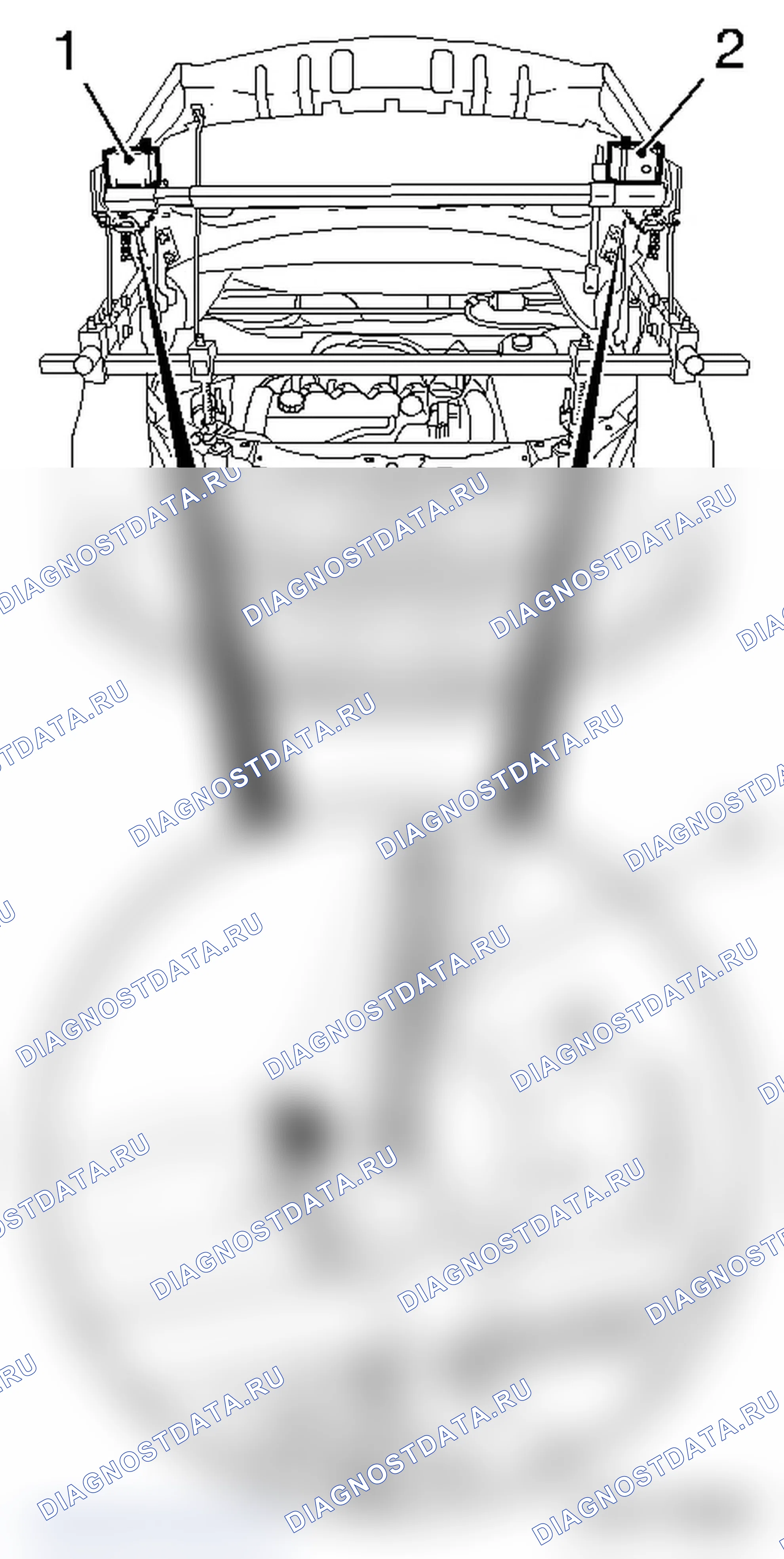 Установить и снять моторную траверсу вместе с MKM-883-2. Opel Zafira B