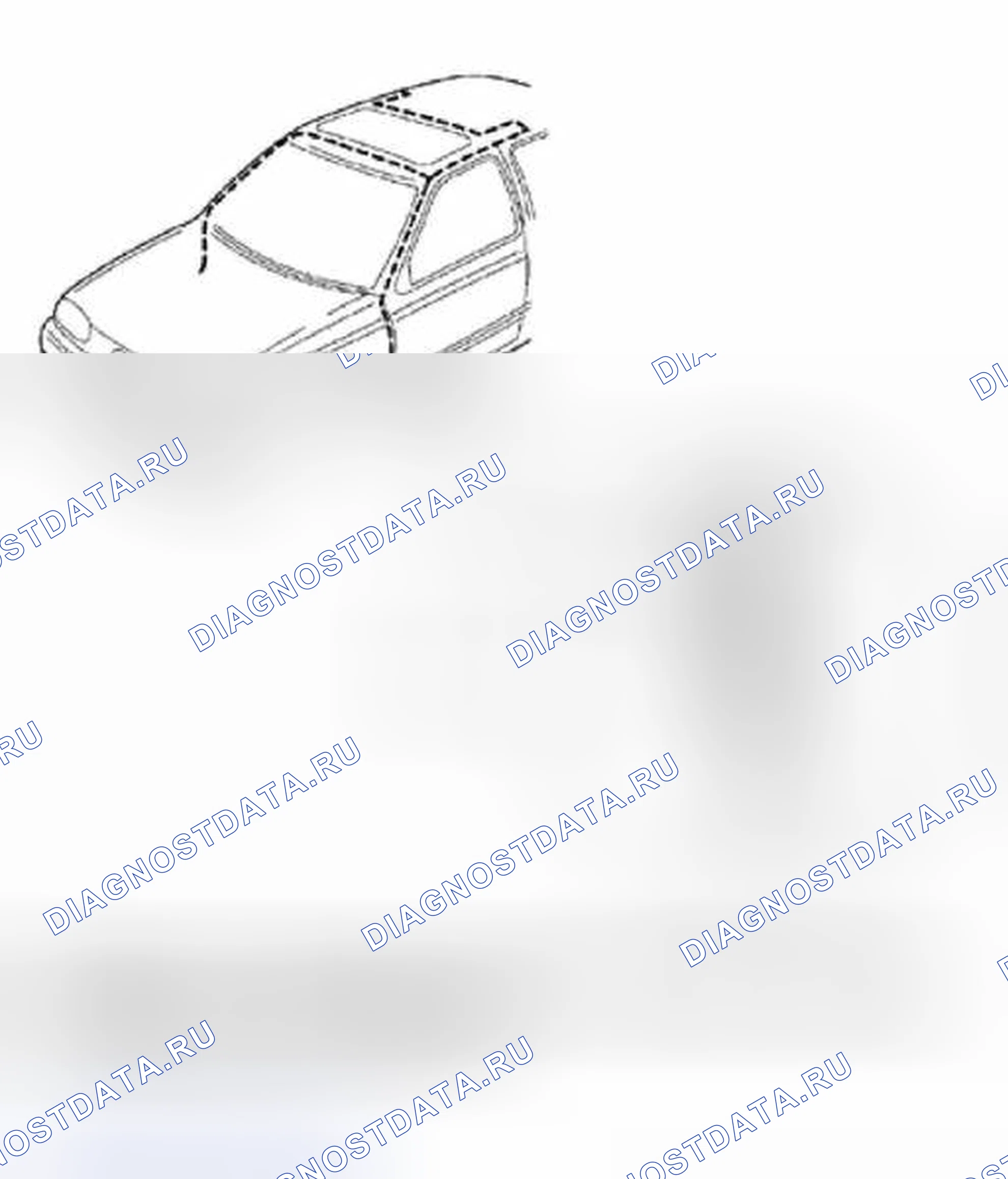Рис. 1: Идентификация шлангов и клапана переднего водоотвода. Volkswagen Jetta III