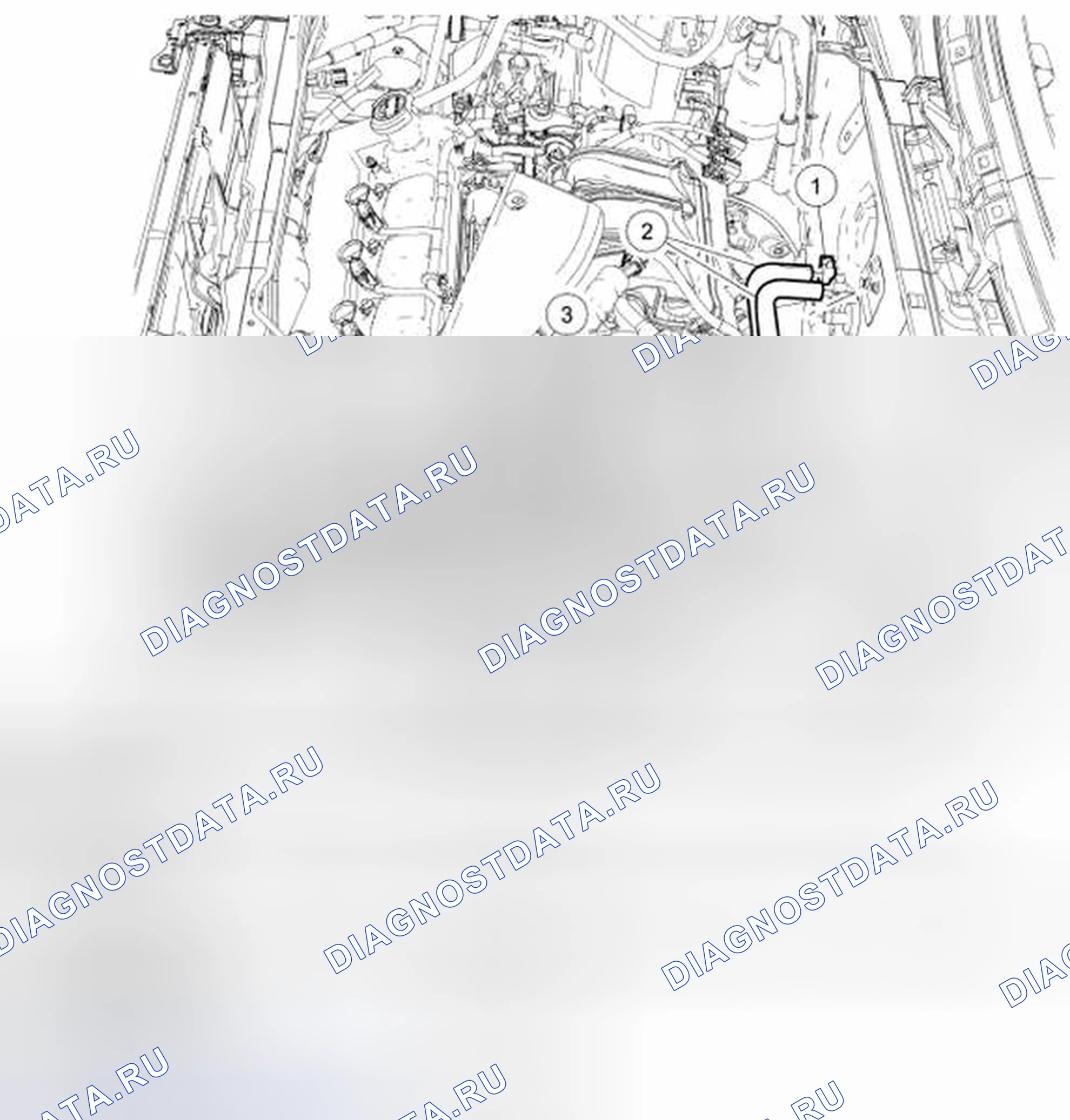 Рис. 28: Шланг нагревателя - 3,0 л (4V). Hyundai Matrix I рестайлинг
