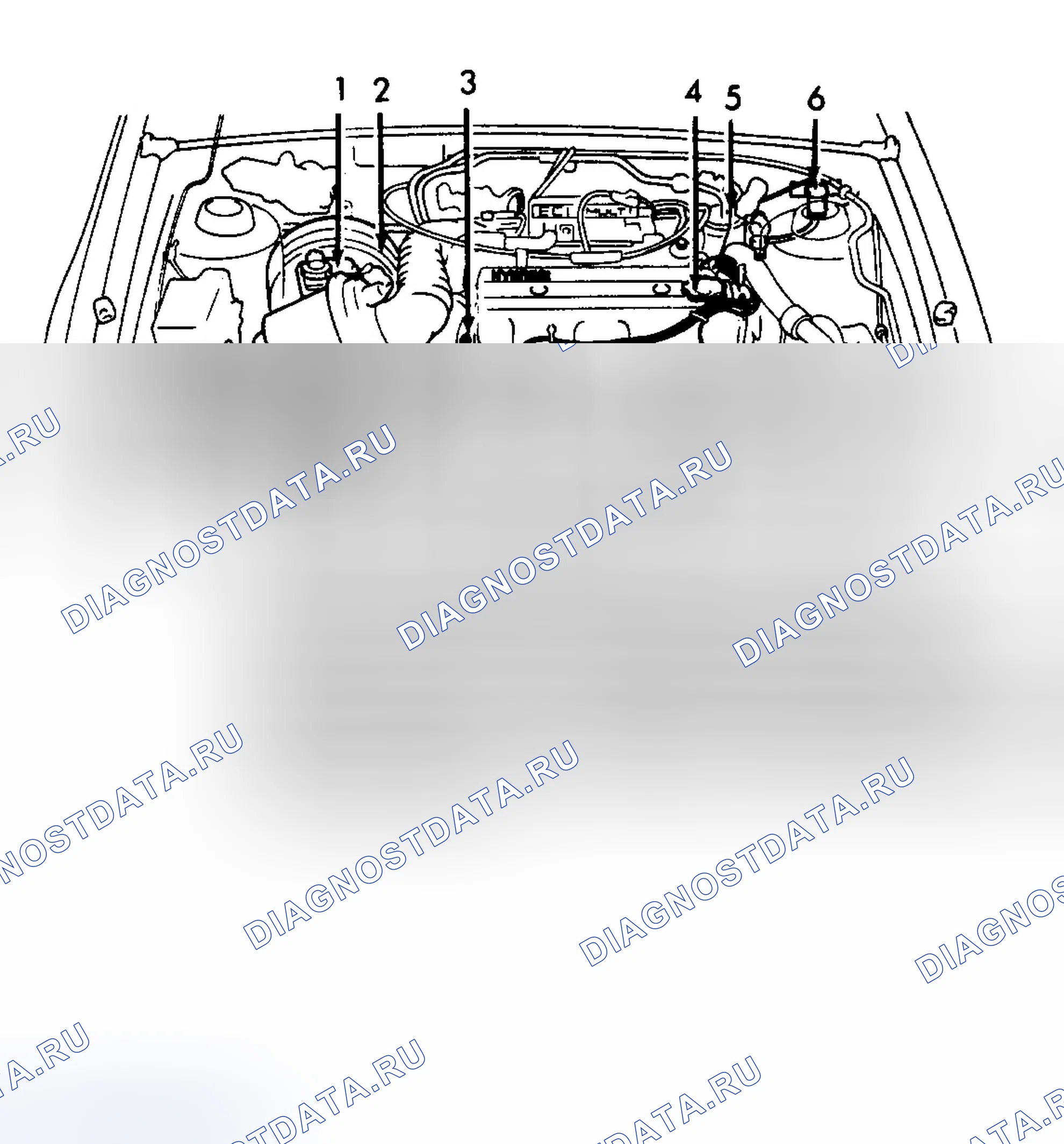 Рис. 8: РАСПОЛОЖЕНИЕ ТОЧЕК ОБСЛУЖИВАНИЯ. Hyundai Sonata II
