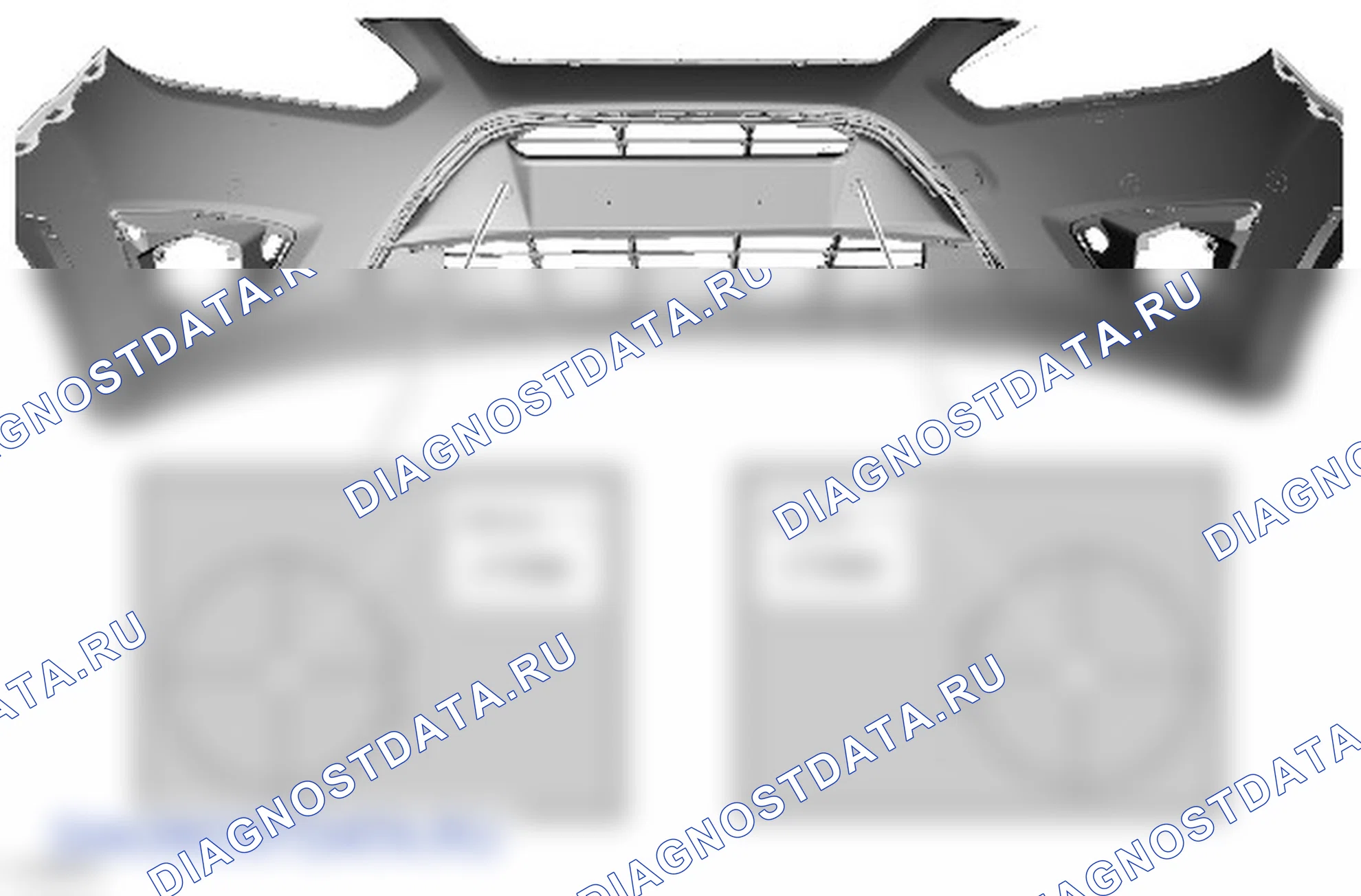 Разборка и сборка кожуха переднего бампера. Ford Grand C-MAX II
