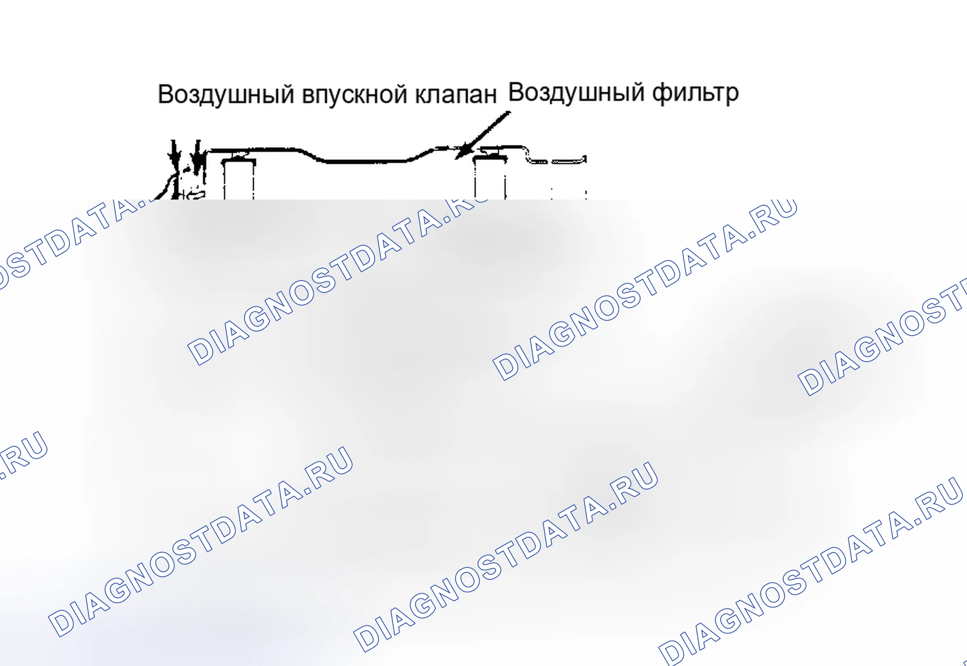 Рис. 19: Система воздушной индукции (Pulsar и Sentra - Non-M.p.g.) Обратить внимание на направление потока.. Nissan Stanza I