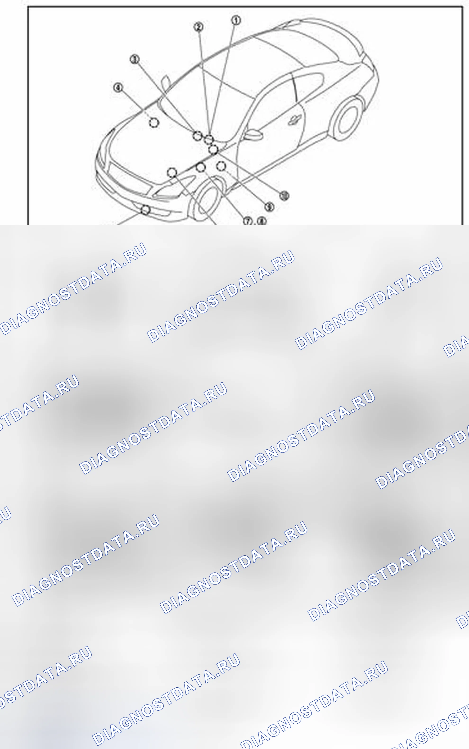 Рис. 70: Расположение компонентов. Infiniti G37 IV рестайлинг