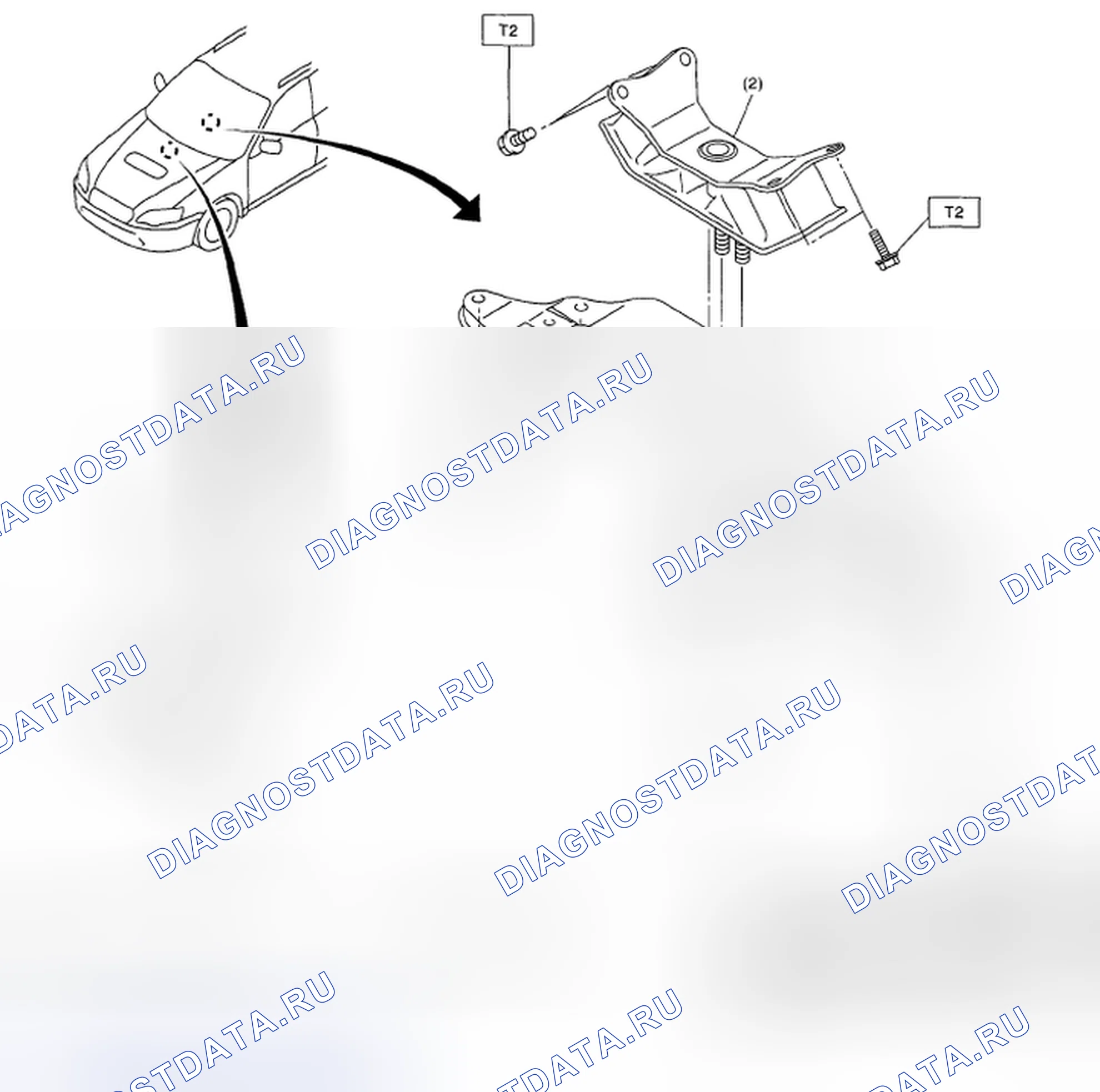 Рис. 804: МОНТАЖ КОРОБКИ ПЕРЕДАЧ. Subaru Legacy BL/BP рестайлинг