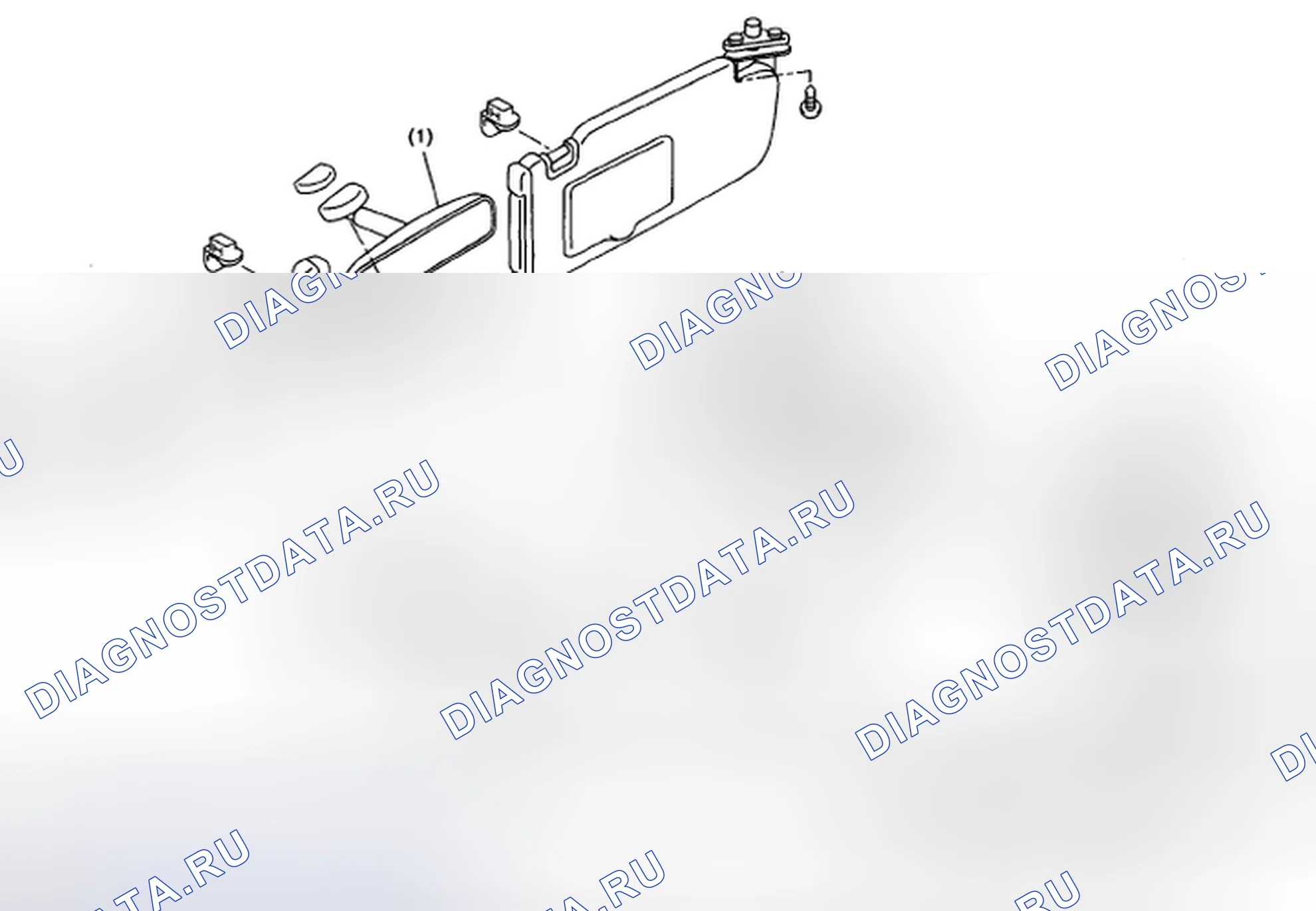 Рис. 43: ВНУТРЕННИЕ ЧАСТИ ПОМЕЩЕНИЯ. Subaru Outback BP рестайлинг