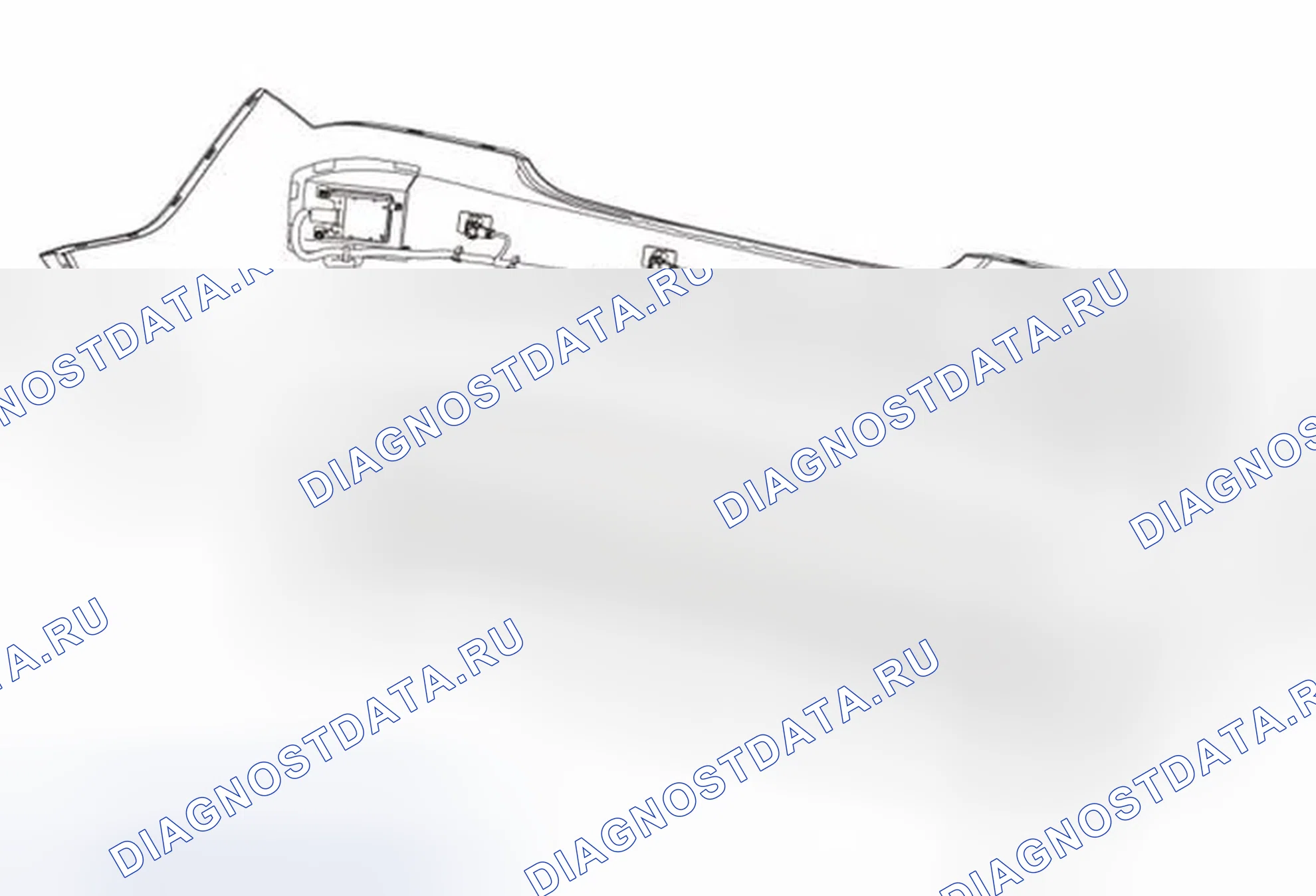 Рис. 22: Замена удлинителя заднего бампера. Buick LaCrosse II рестайлинг