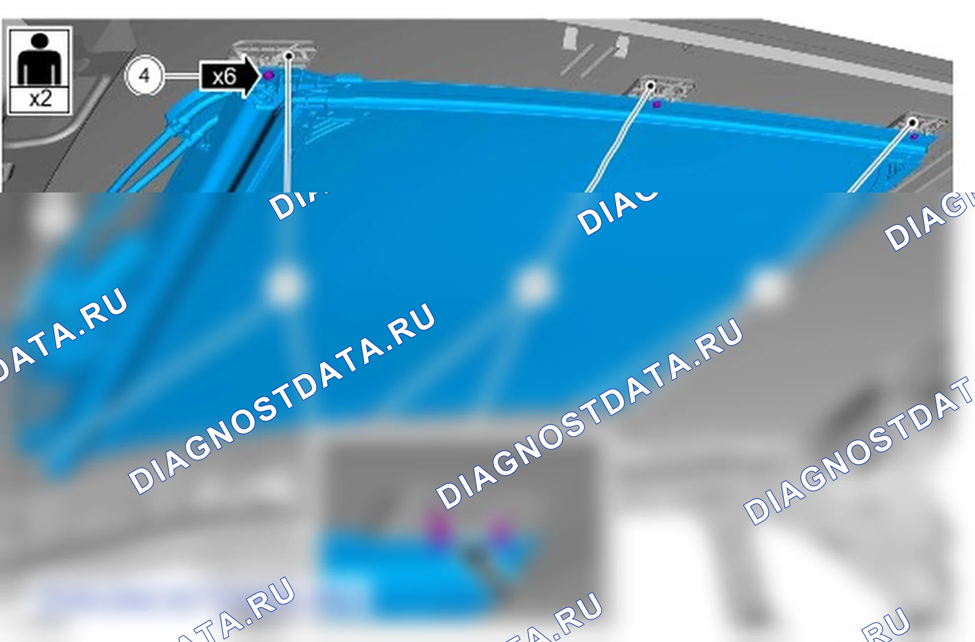 Как снять и установить шторку панорамной панели крыши. Ford Grand C-MAX II рестайлинг