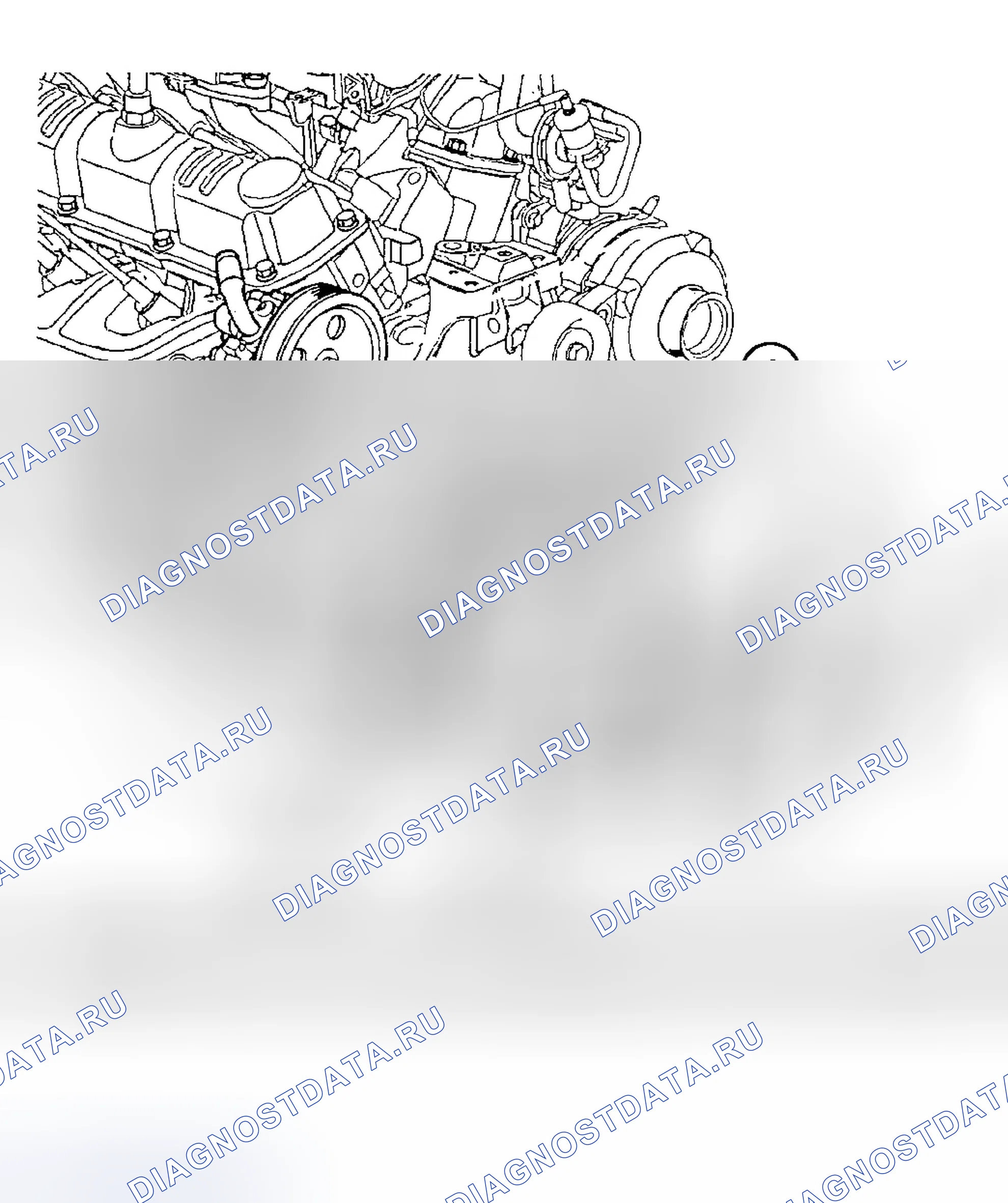 Рис. 12: ОПИСАНИЕ вентилятора охлаждения двигателя. Dodge Grand Caravan IV